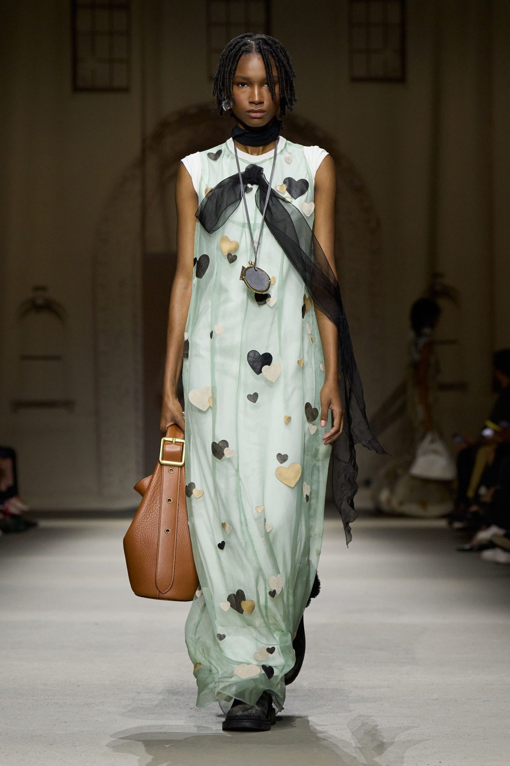 green chiffon sleeveless v-neck relaxed layered printed dress