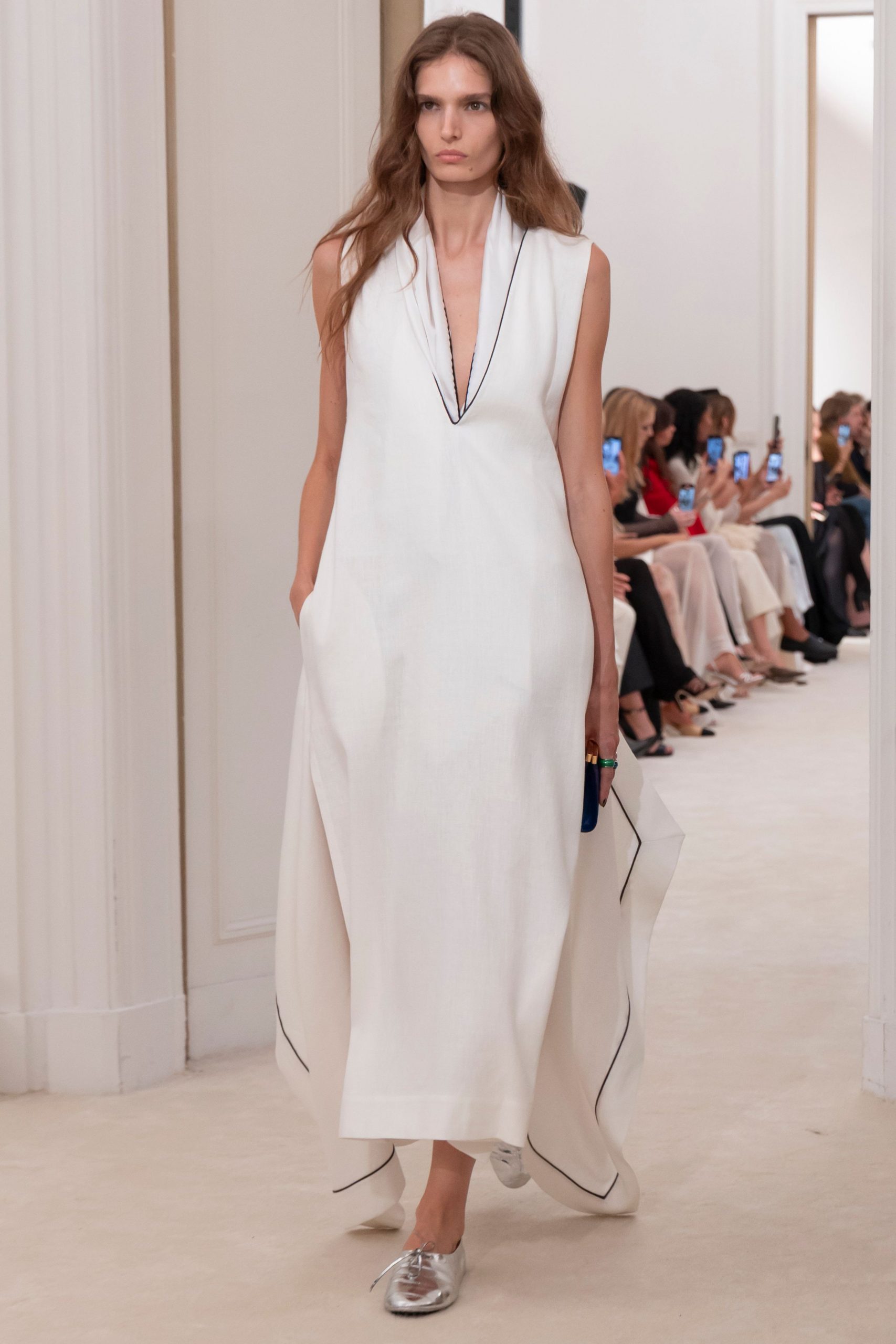 white relaxed sleeveless dress