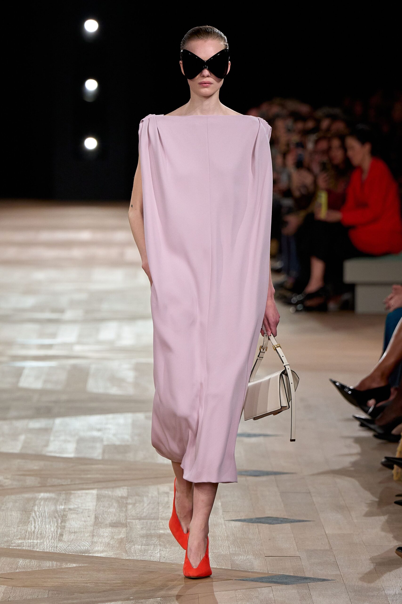 pink relaxed midi dress