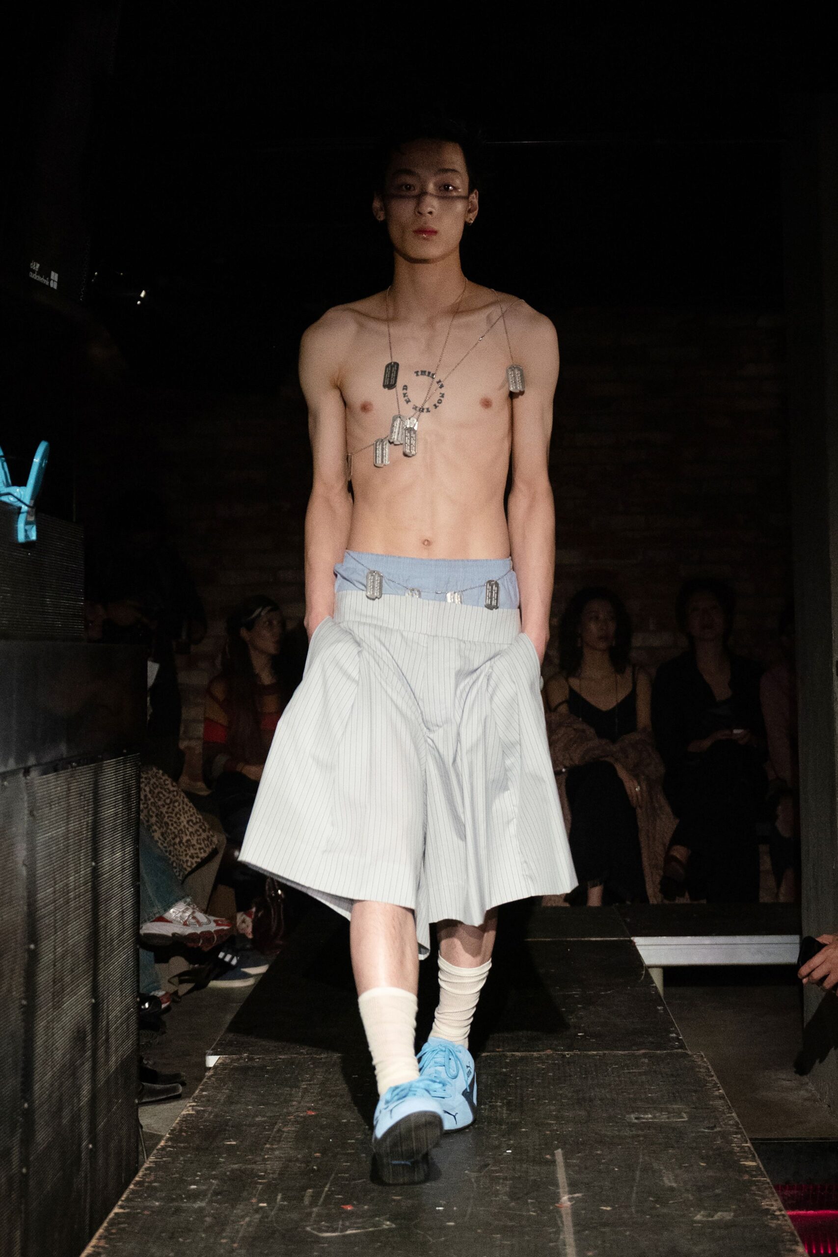 white cotton sleeveless fitted shirt
