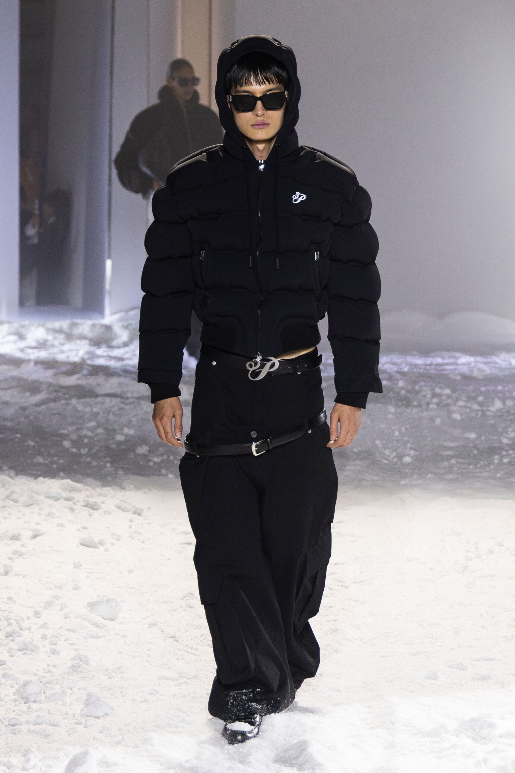 black relaxed hoodie and pants
