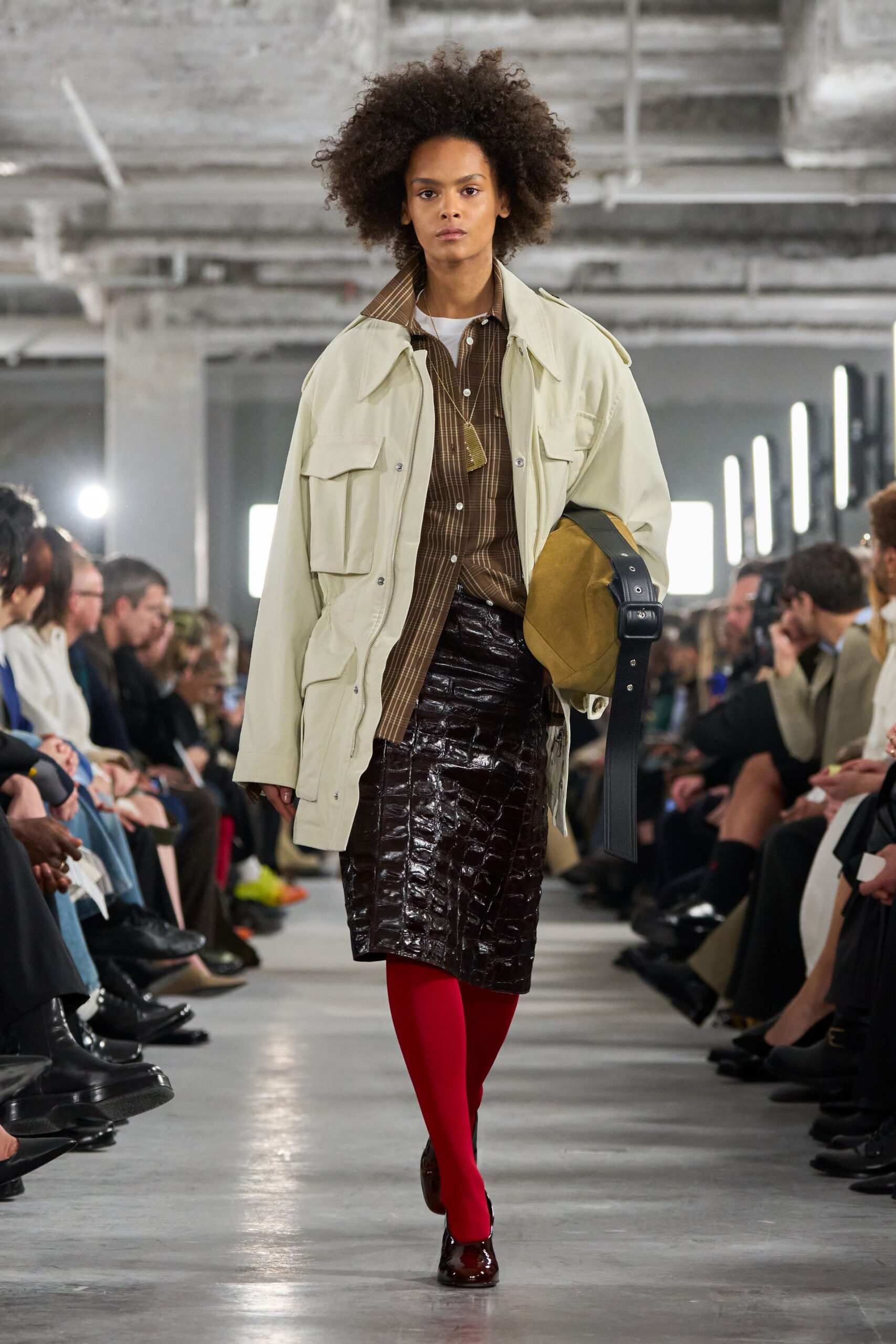 oversized ivory utility jacket