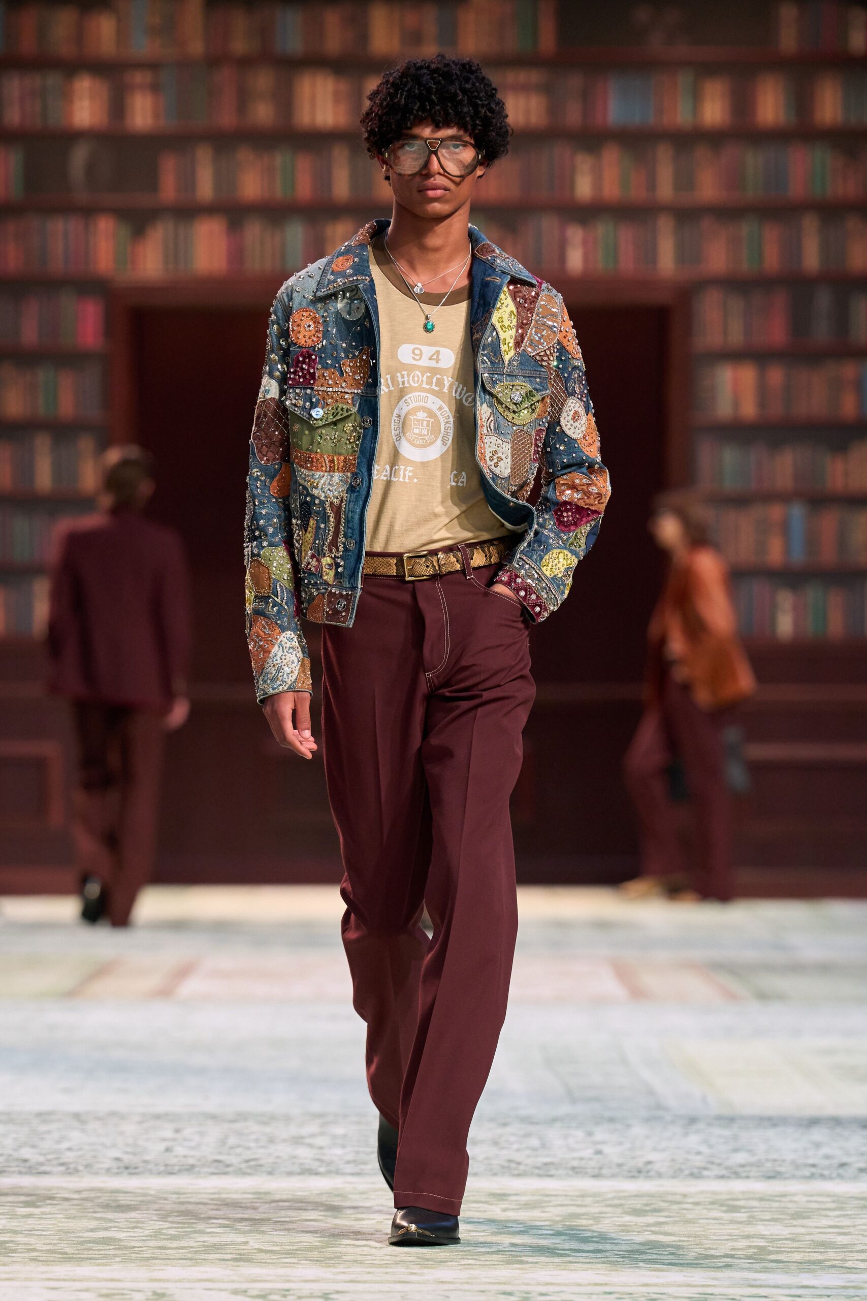 multi-colored embroidered jacket