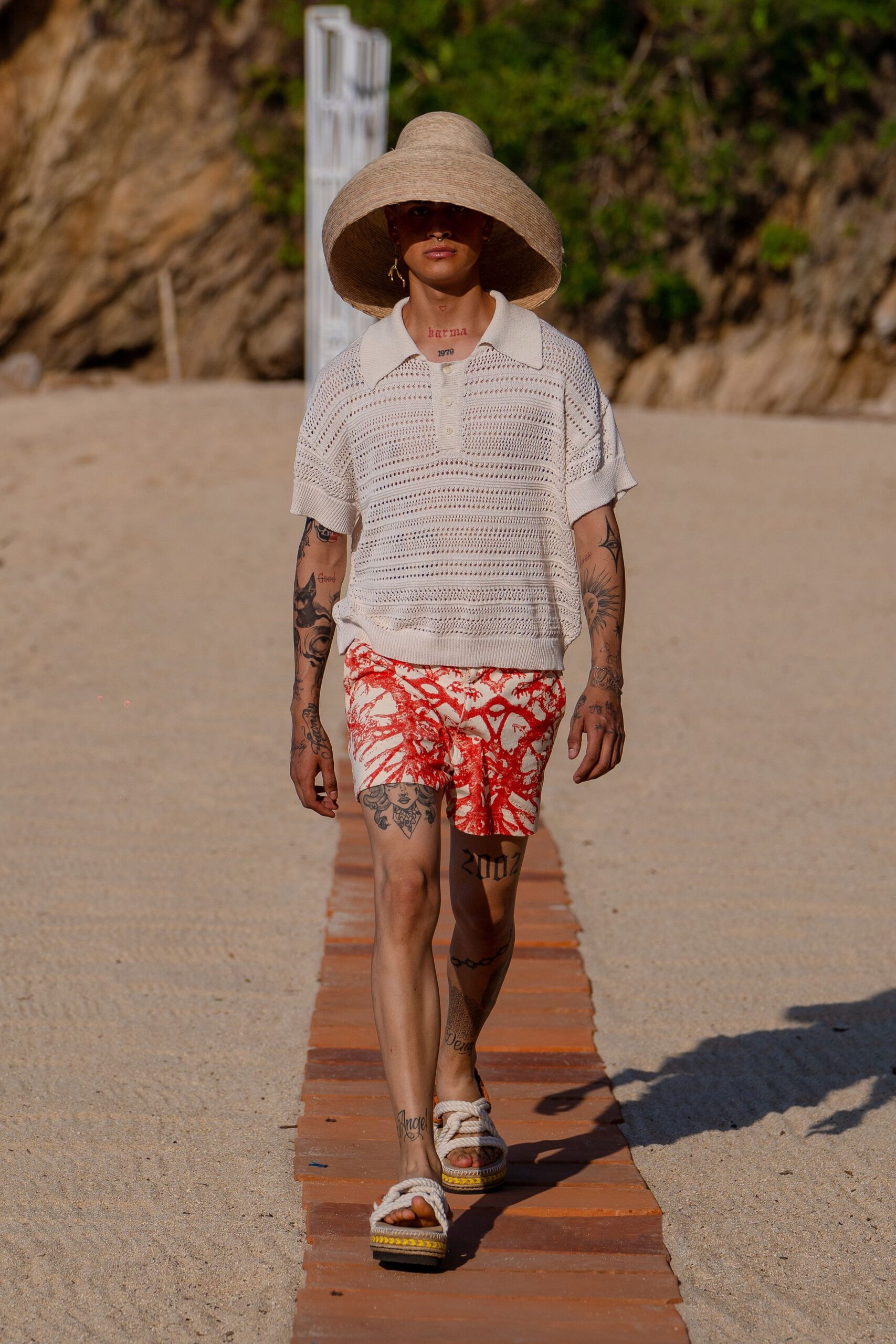 white cotton short-sleeve collared relaxed textured top
