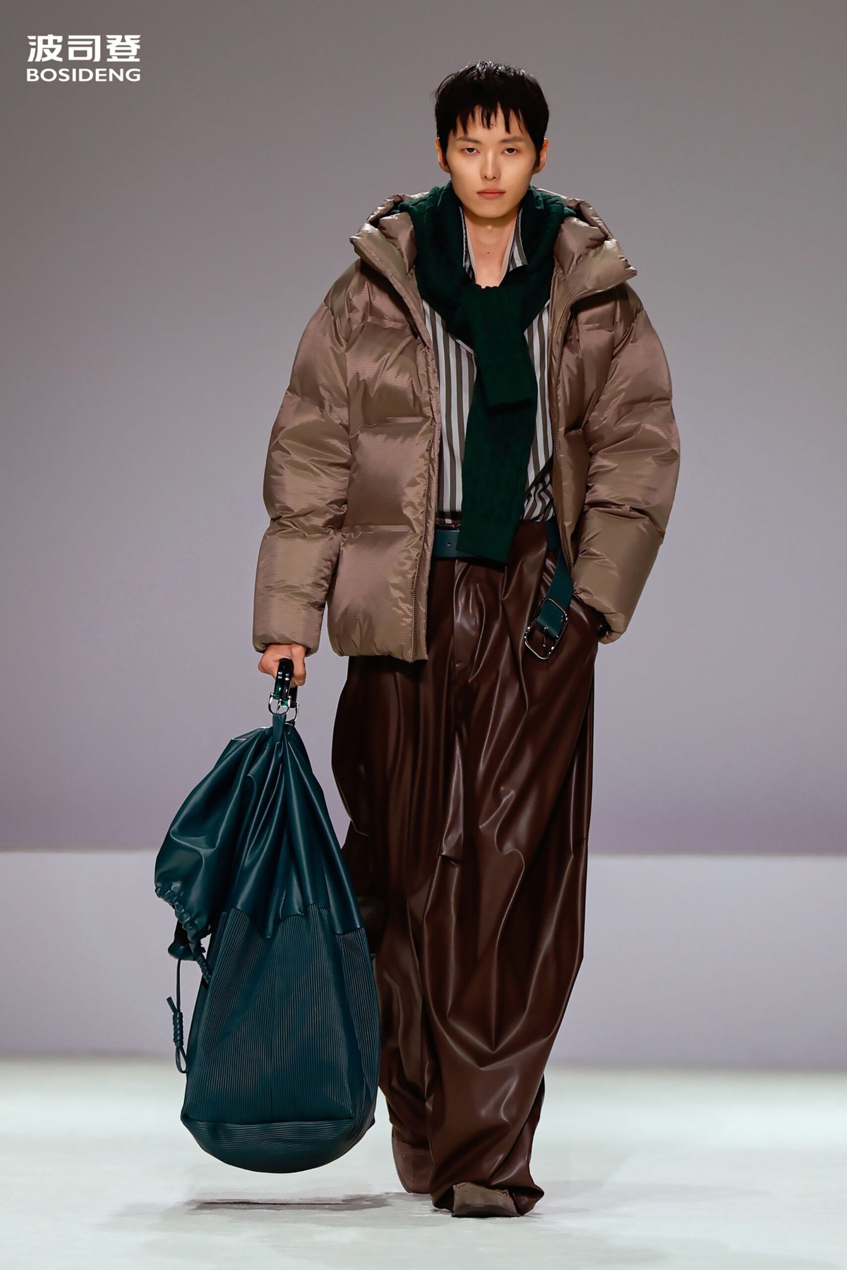 teal leather bag