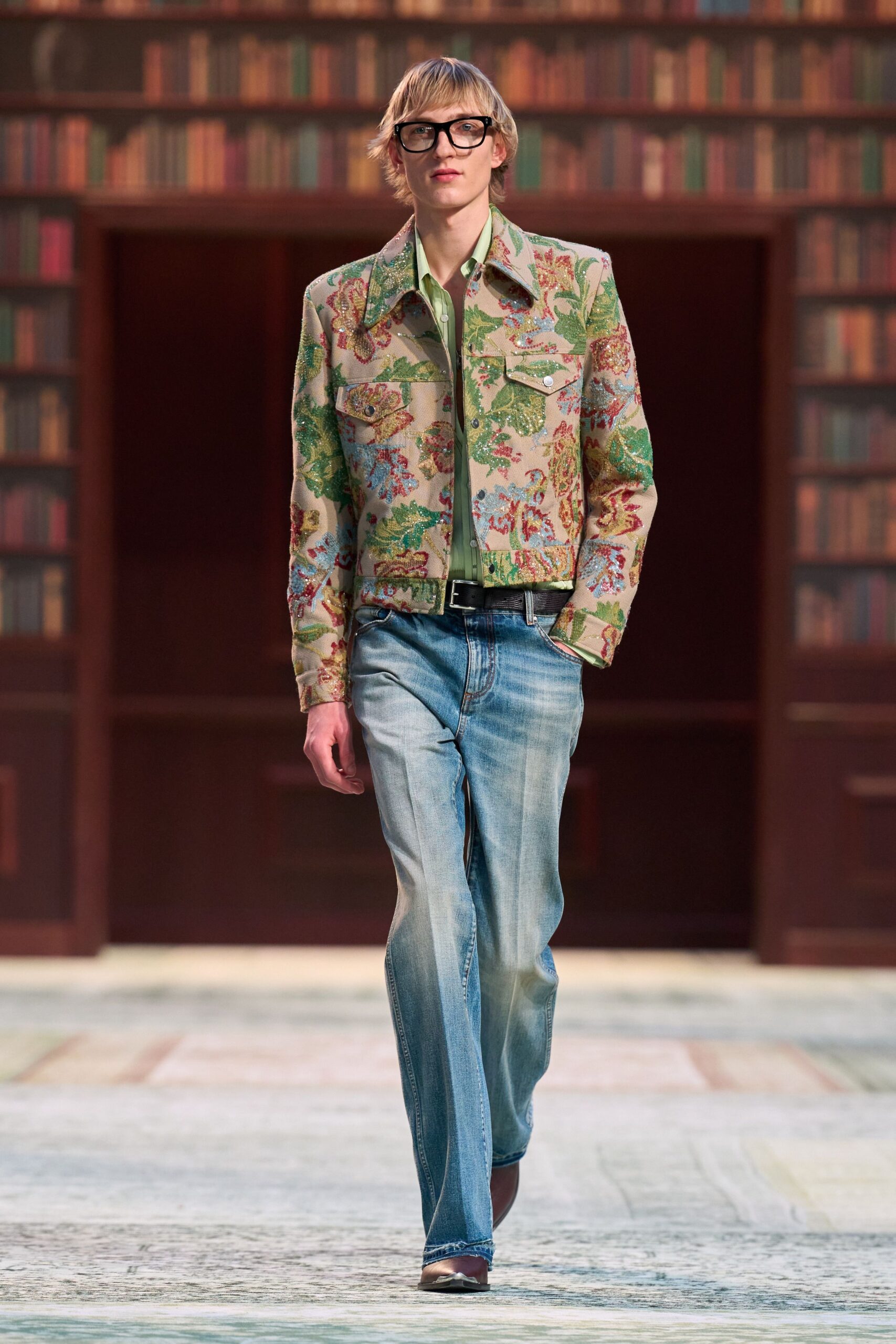 multi-colored embroidered jacket