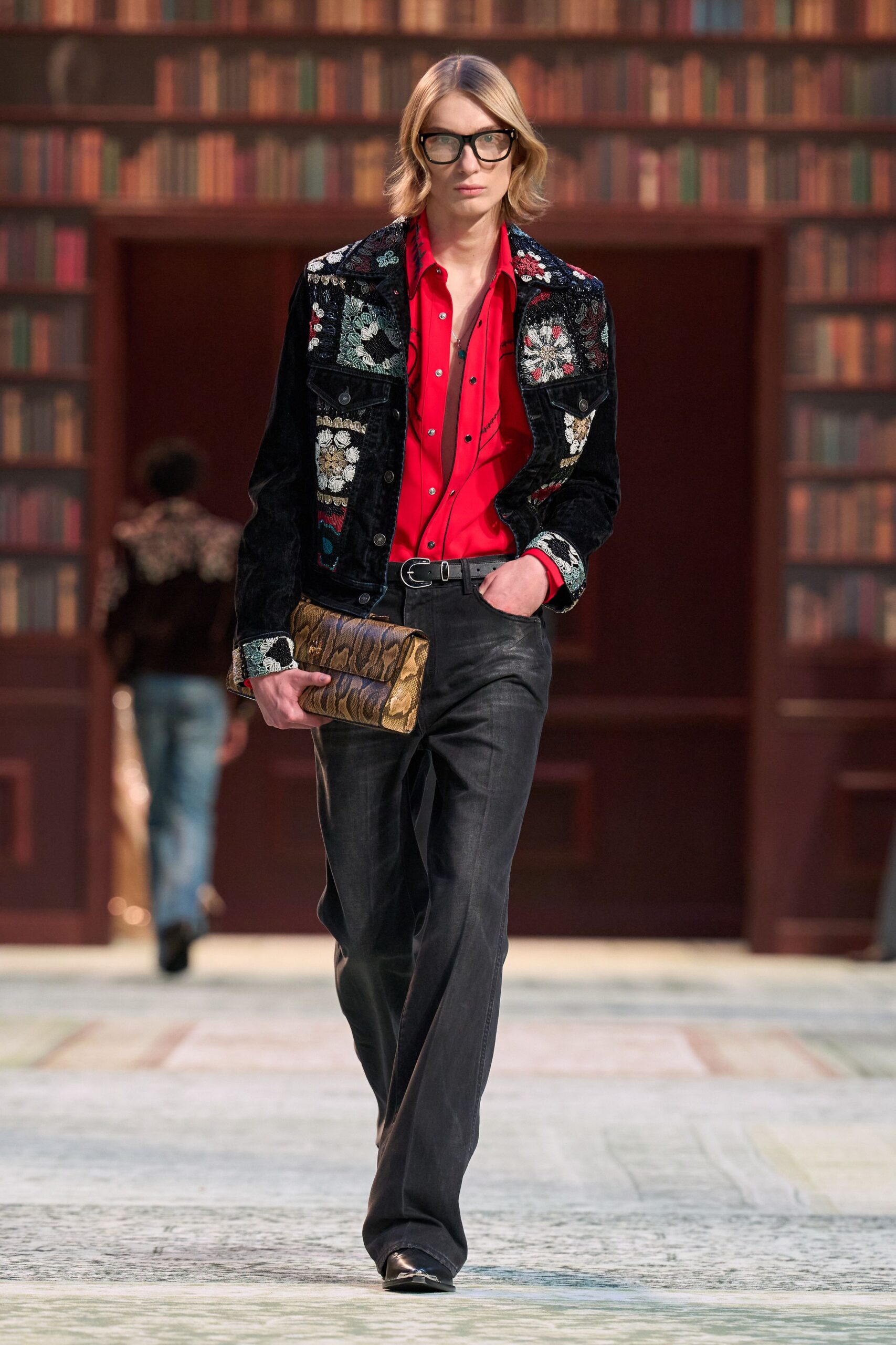 black velvet embroidered jacket
