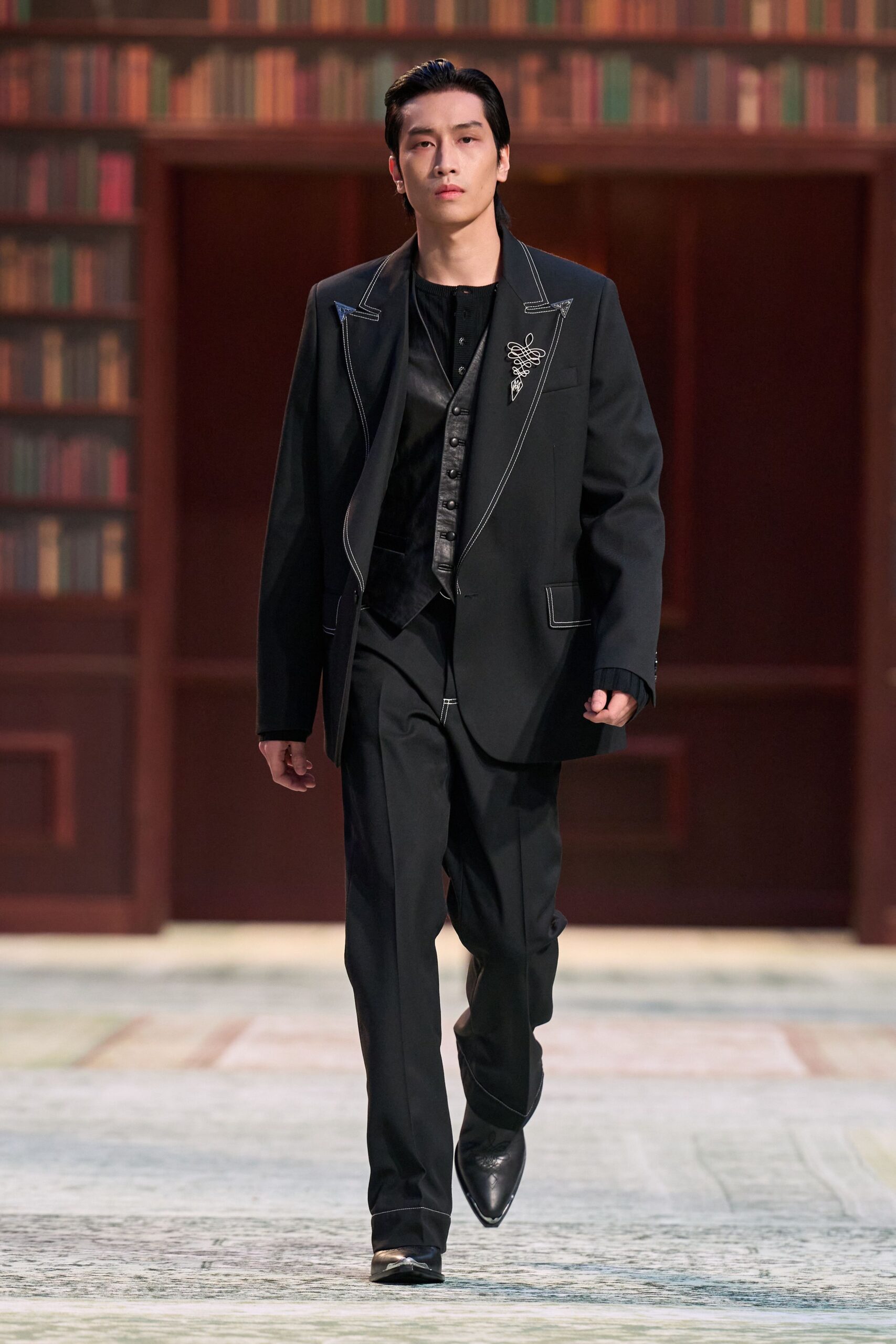 black blazer vest pants