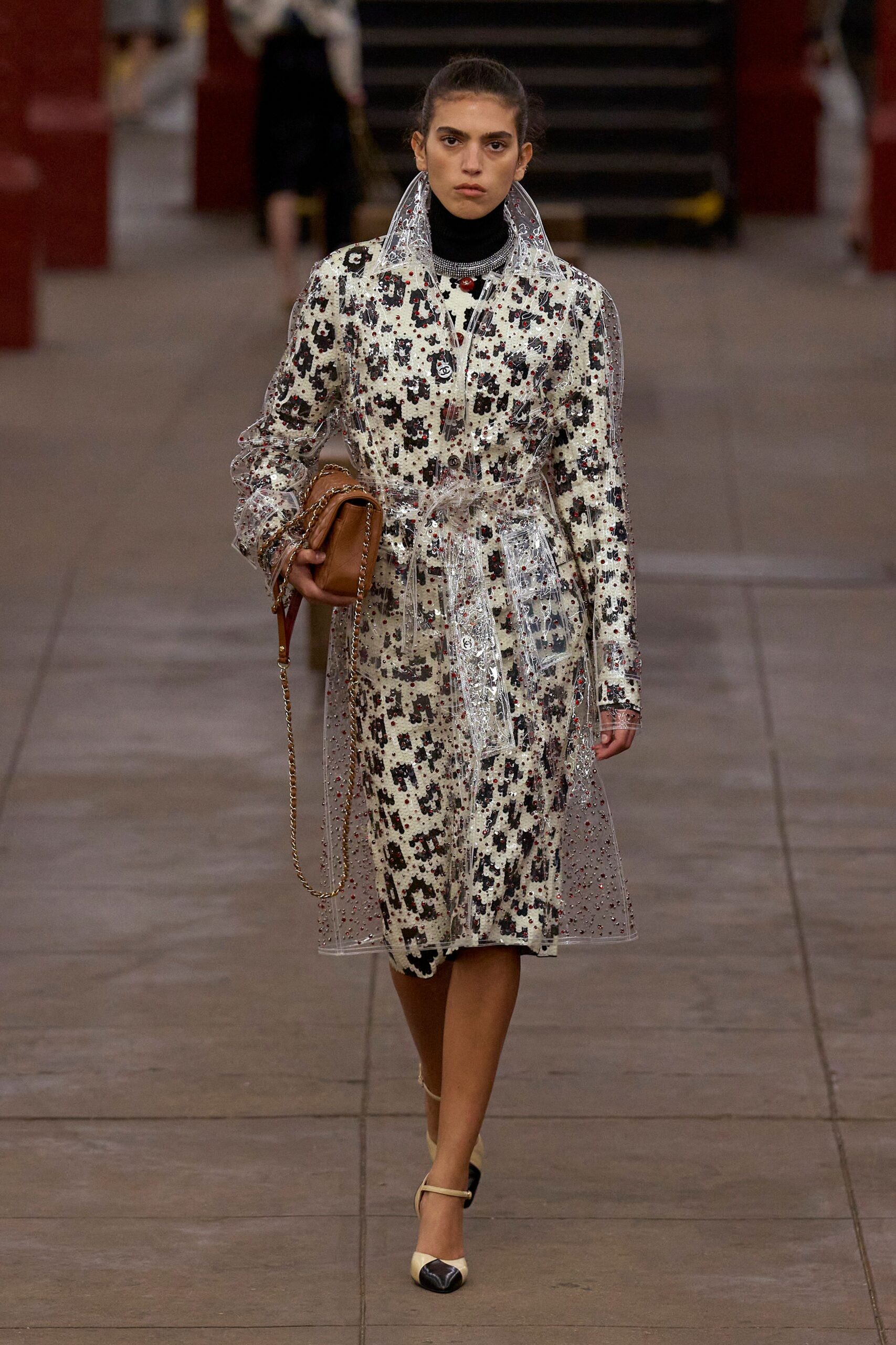 white lace long-sleeve collared fitted embroidered layered dress