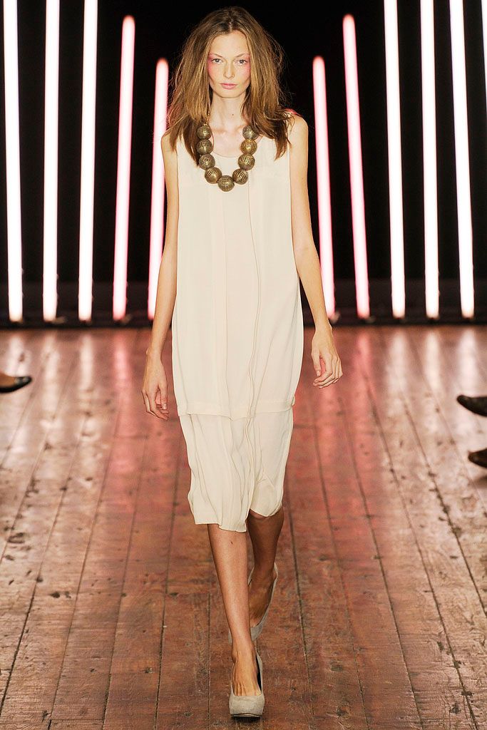 ivory layered chiffon midi dress