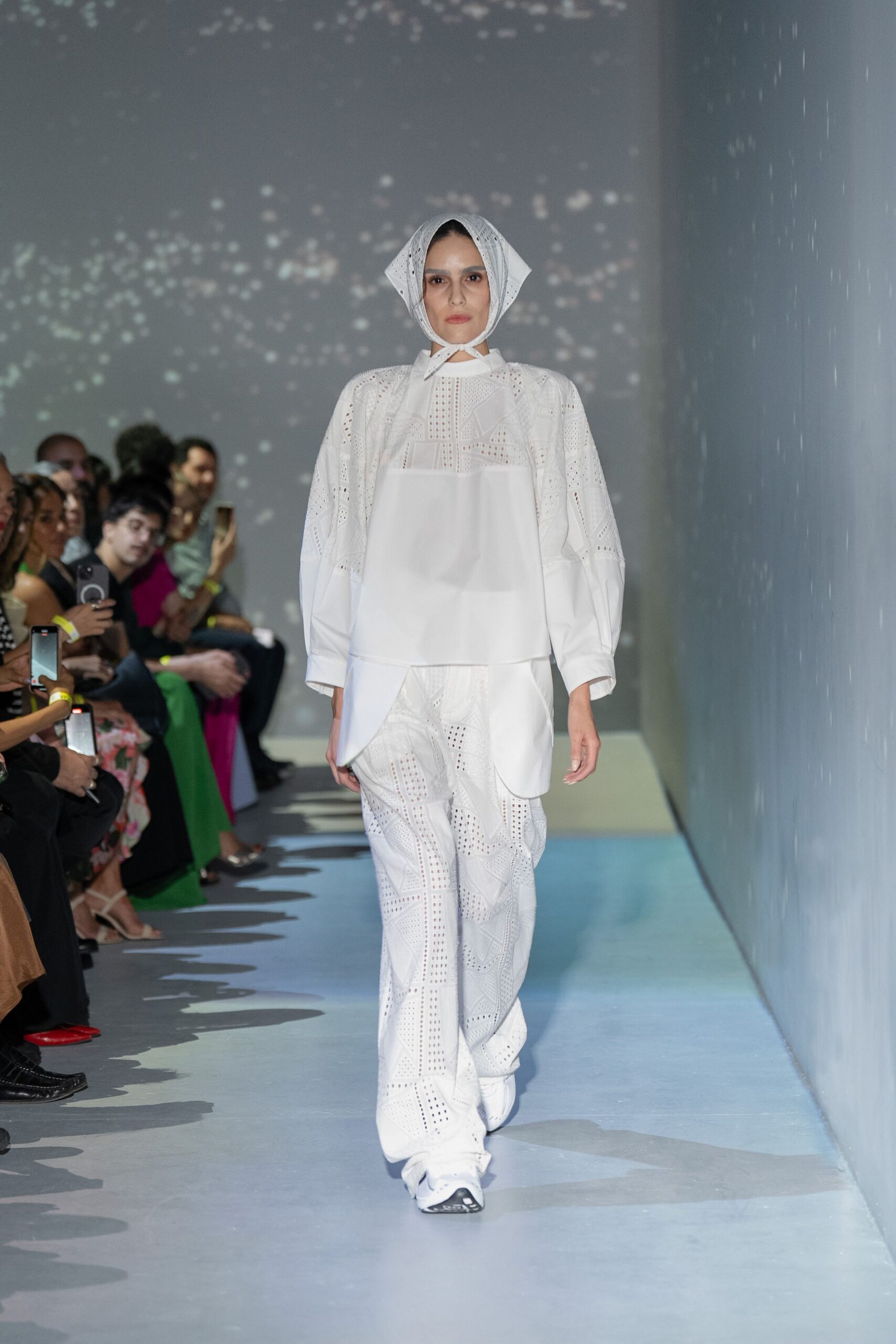 white cotton relaxed embroidered pants