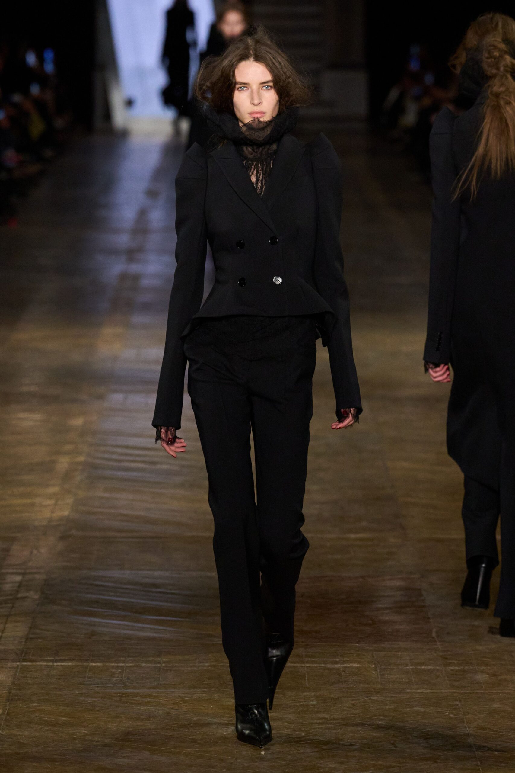 black silk scarf
