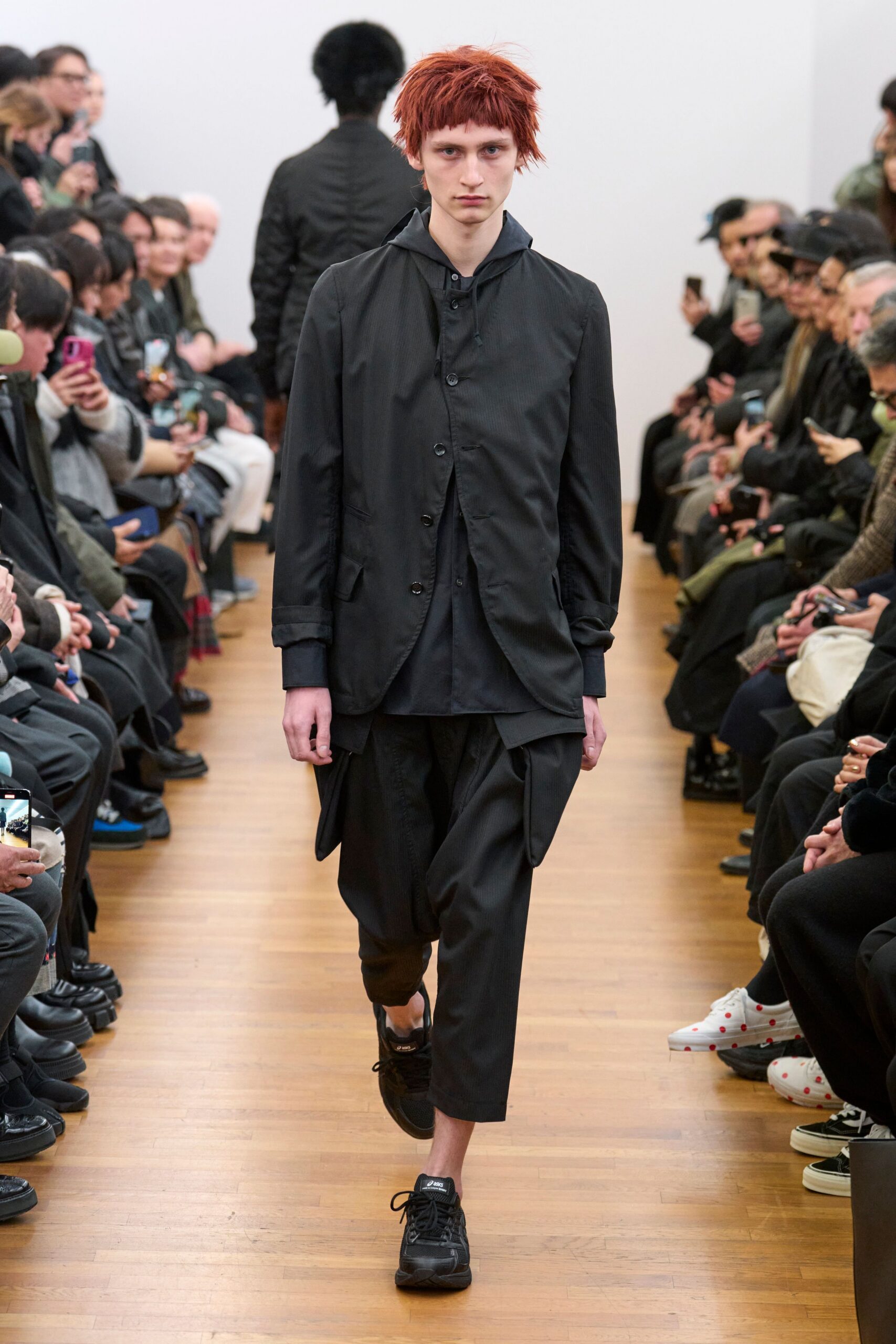 black relaxed jacket and pants