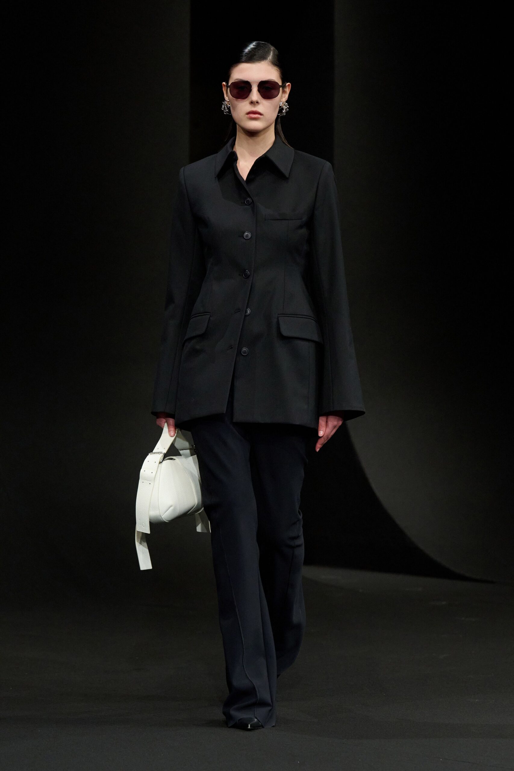 black blazer and pants outfit