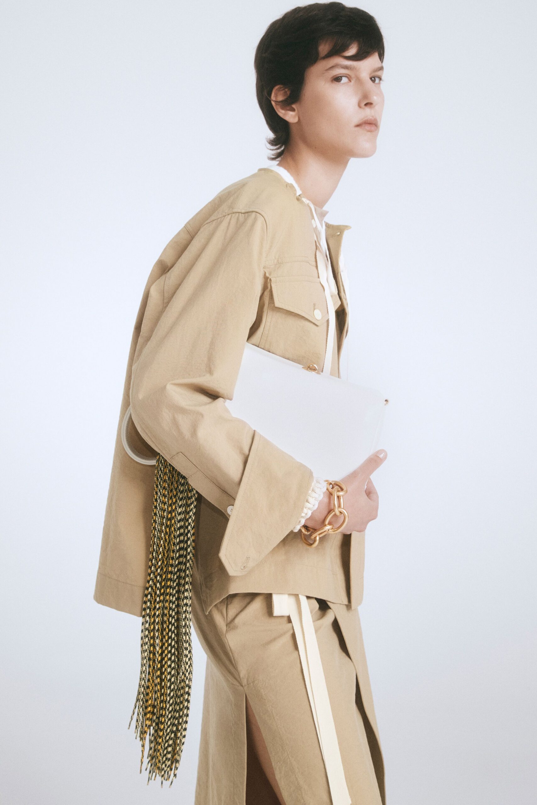 beige cotton relaxed high-waisted straight-leg pants