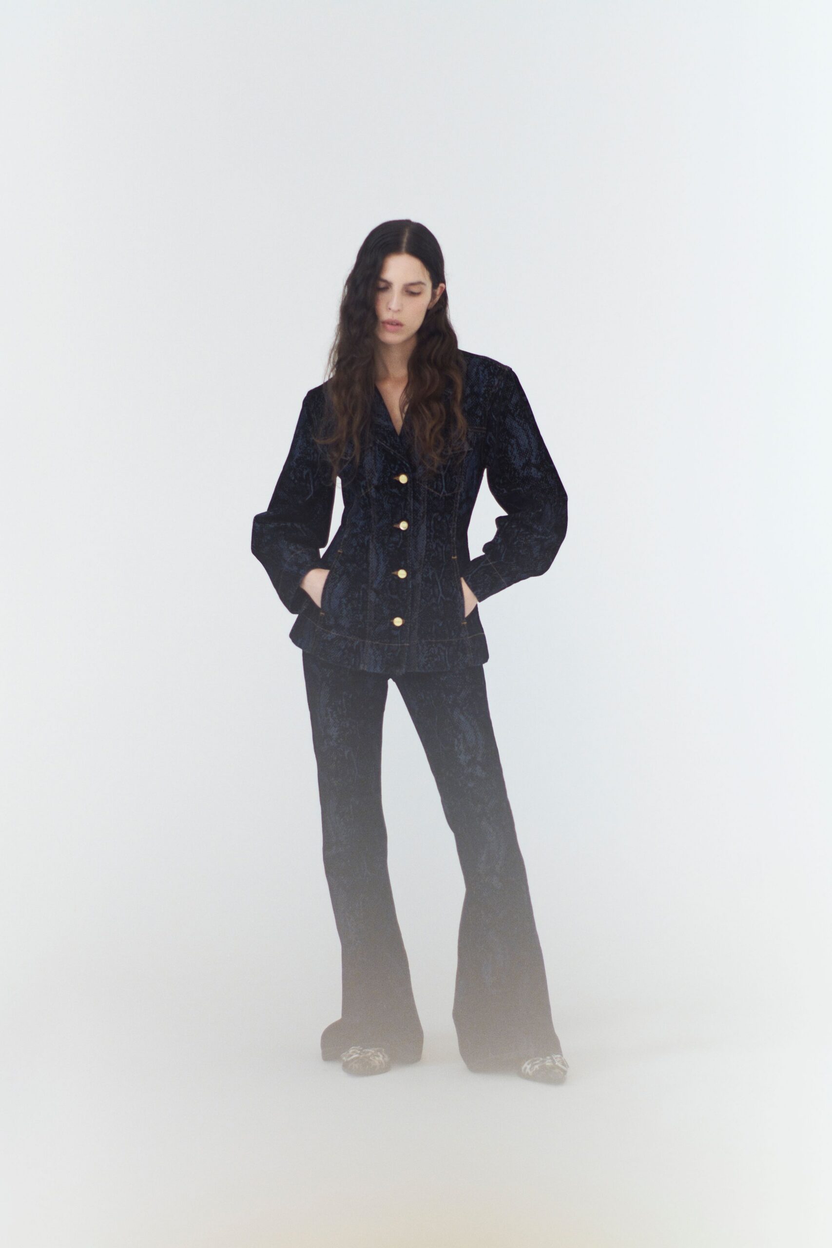 black velvet blazer and pants