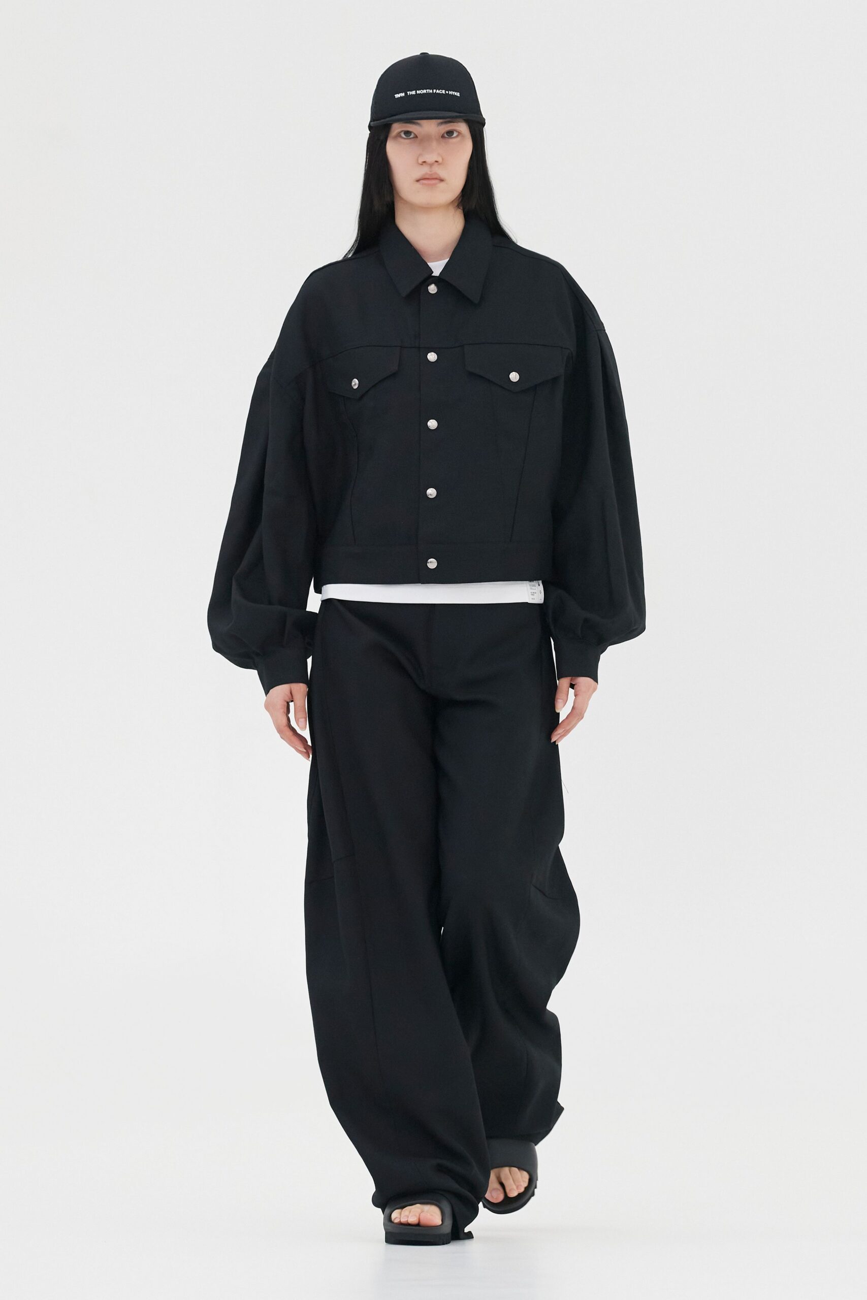 black relaxed jacket and pants