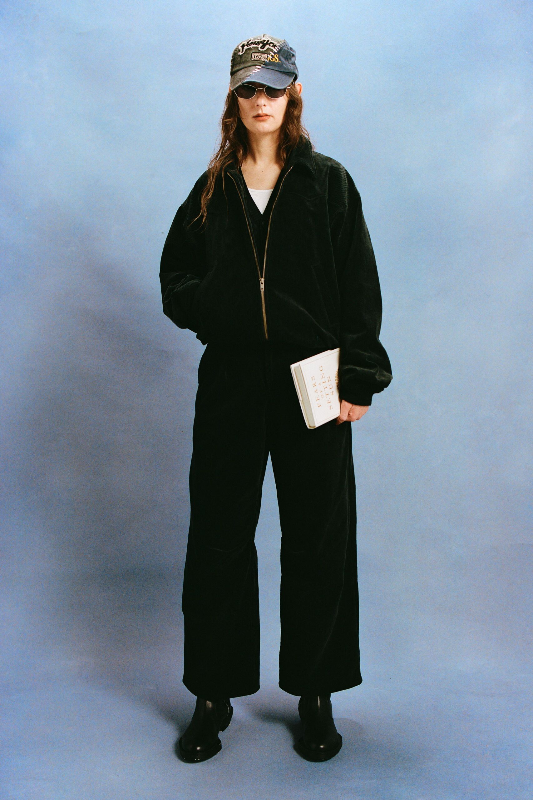 black velvet jacket and pants