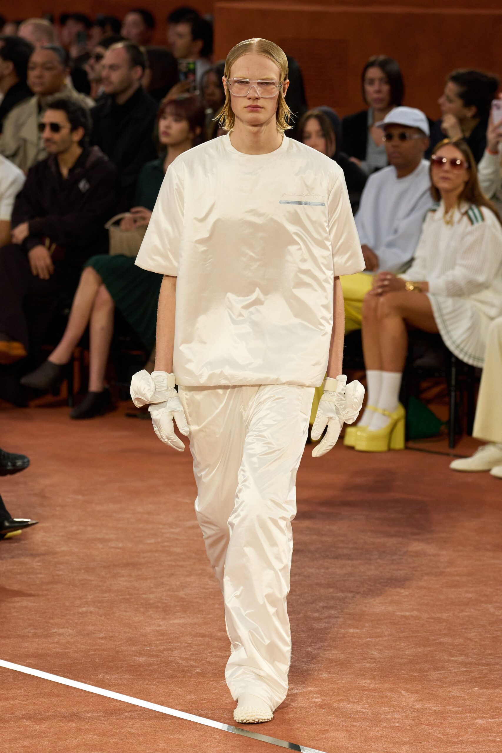 white relaxed top and pants