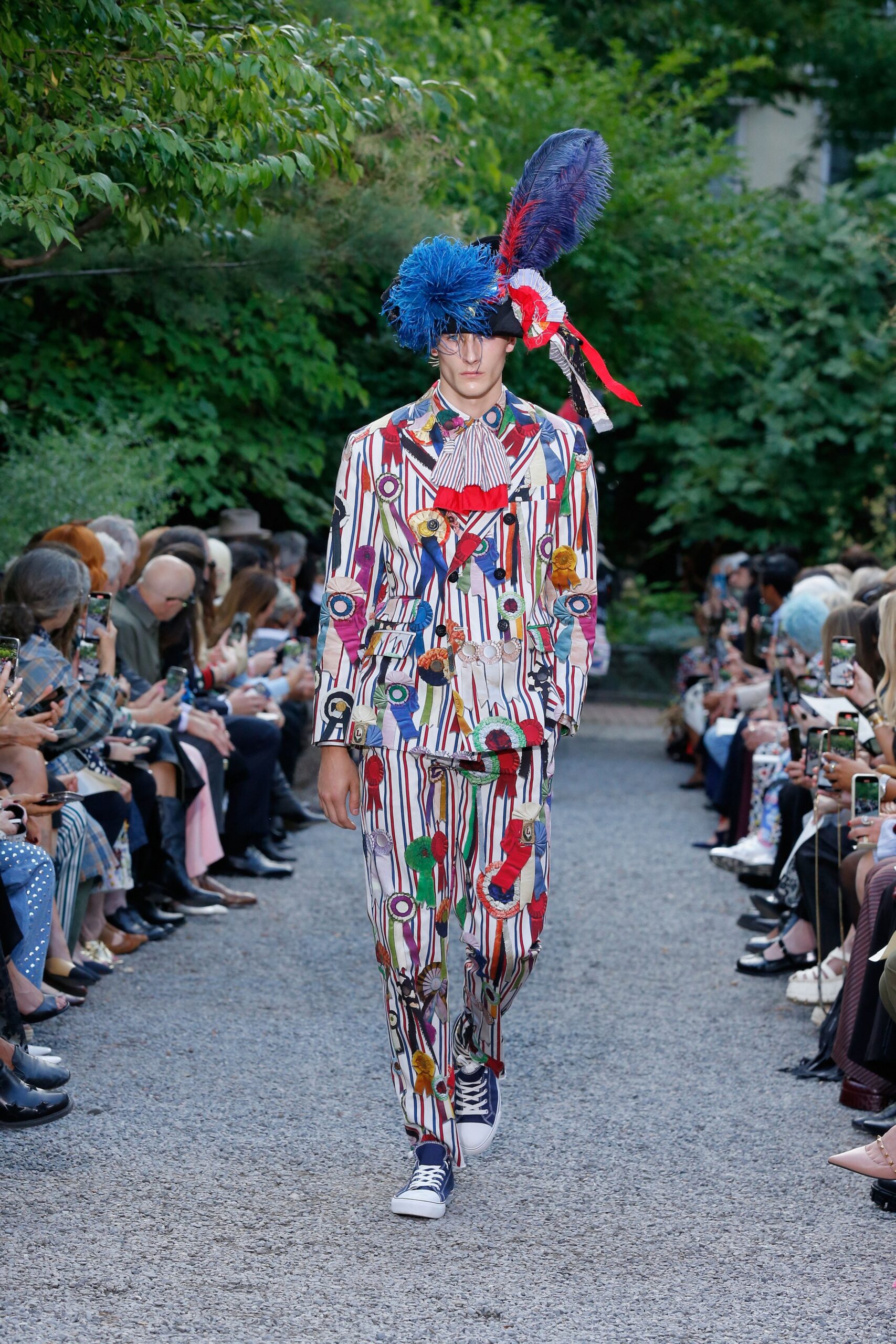 multi fitted printed suit