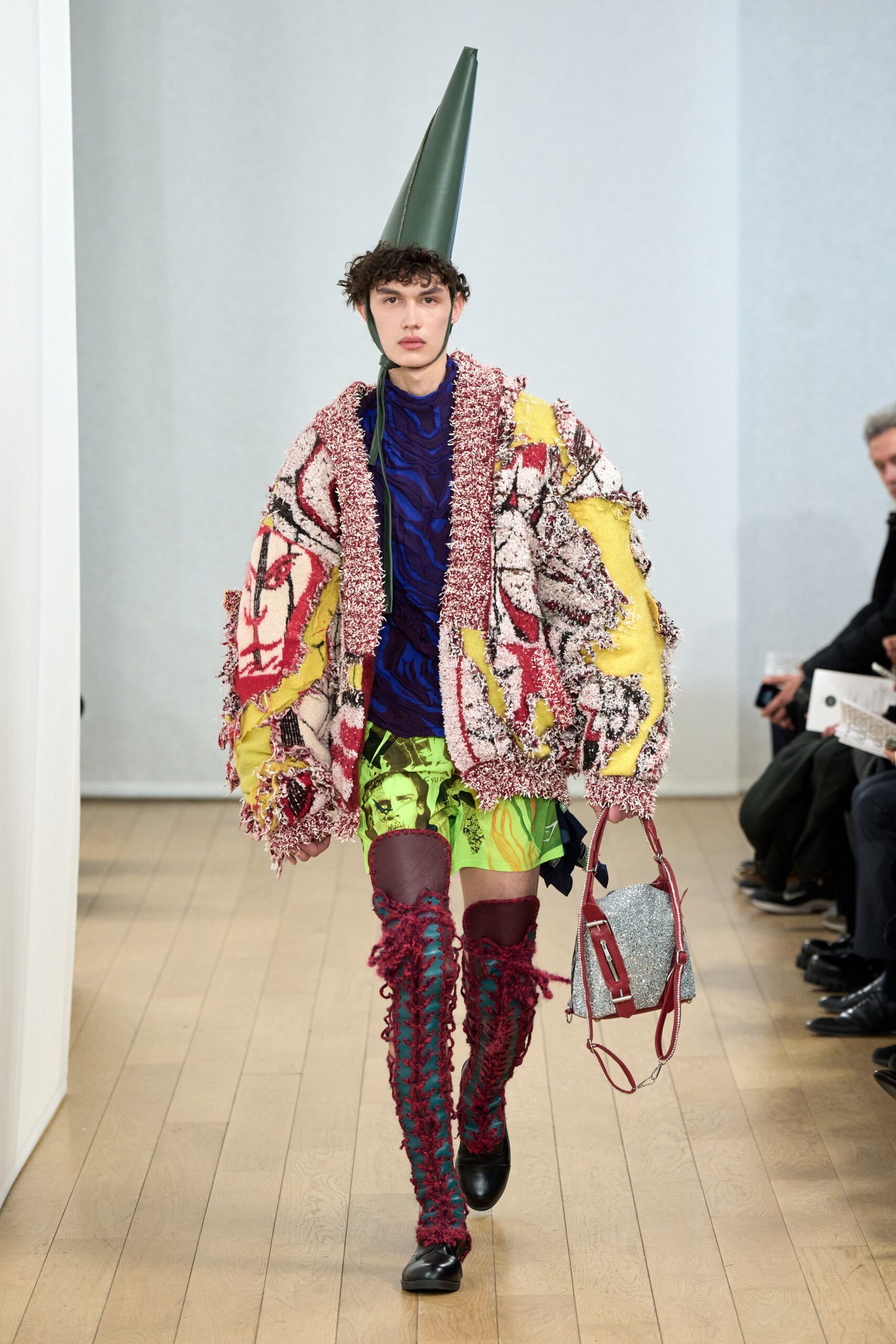 multi-colored oversized jacket