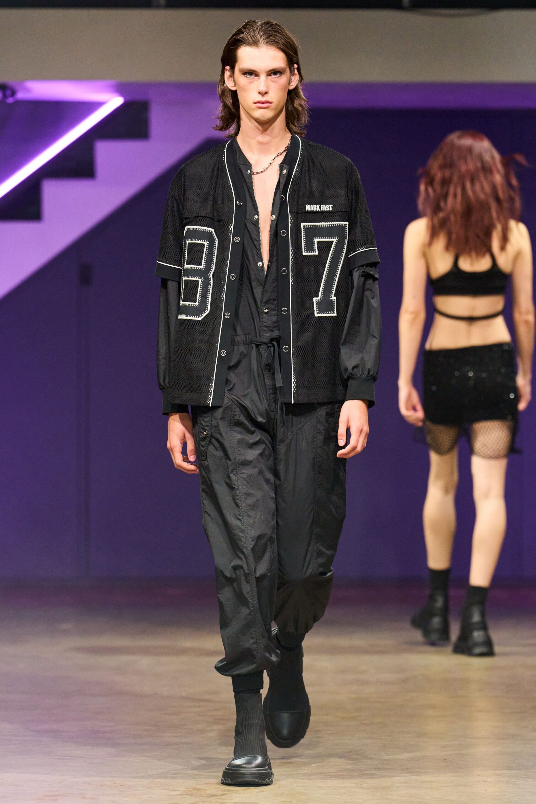 black relaxed jacket and pants
