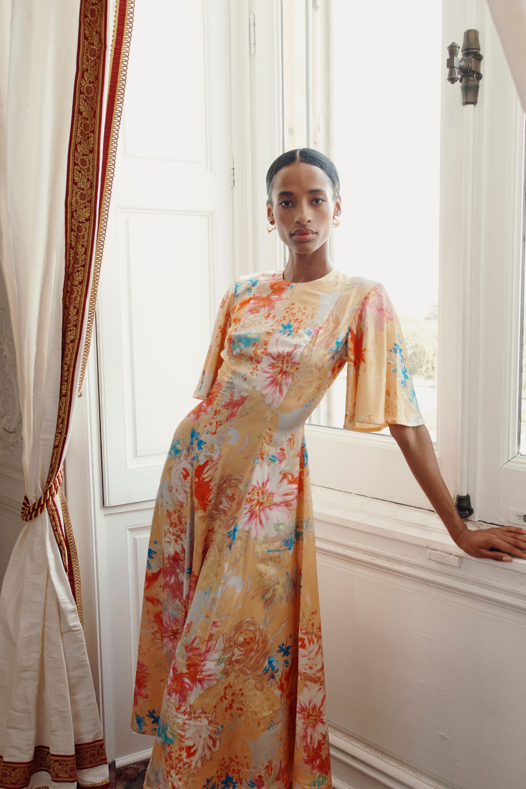 floral midi dress