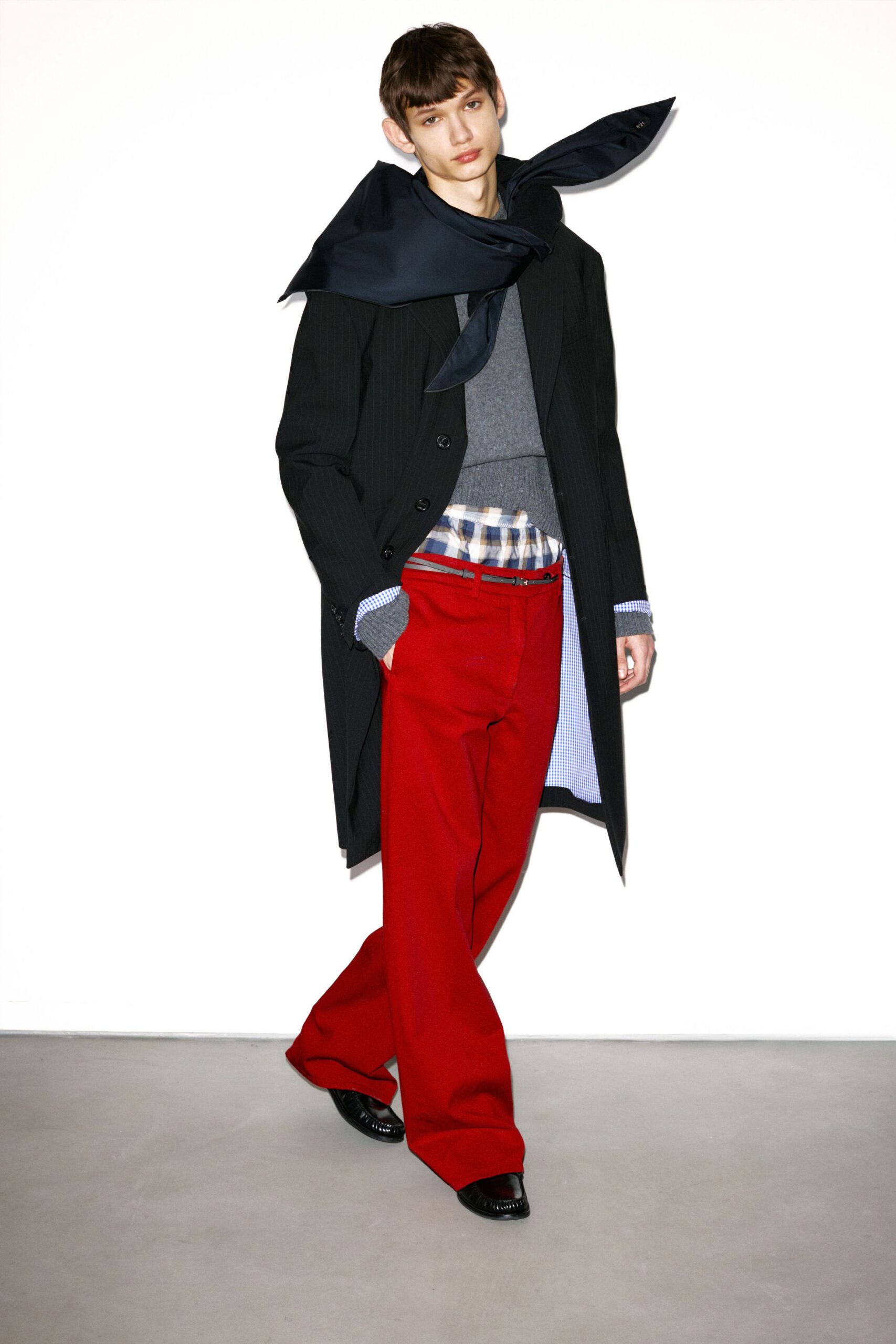 black silk scarf