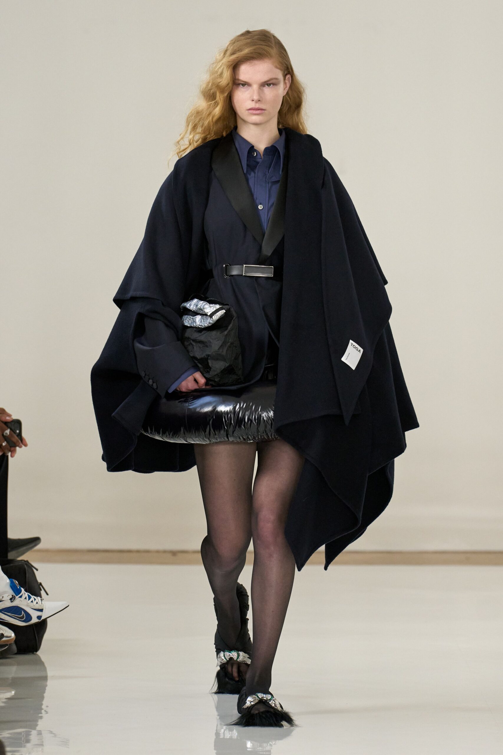 gray satin fitted pleated shiny mini skirt