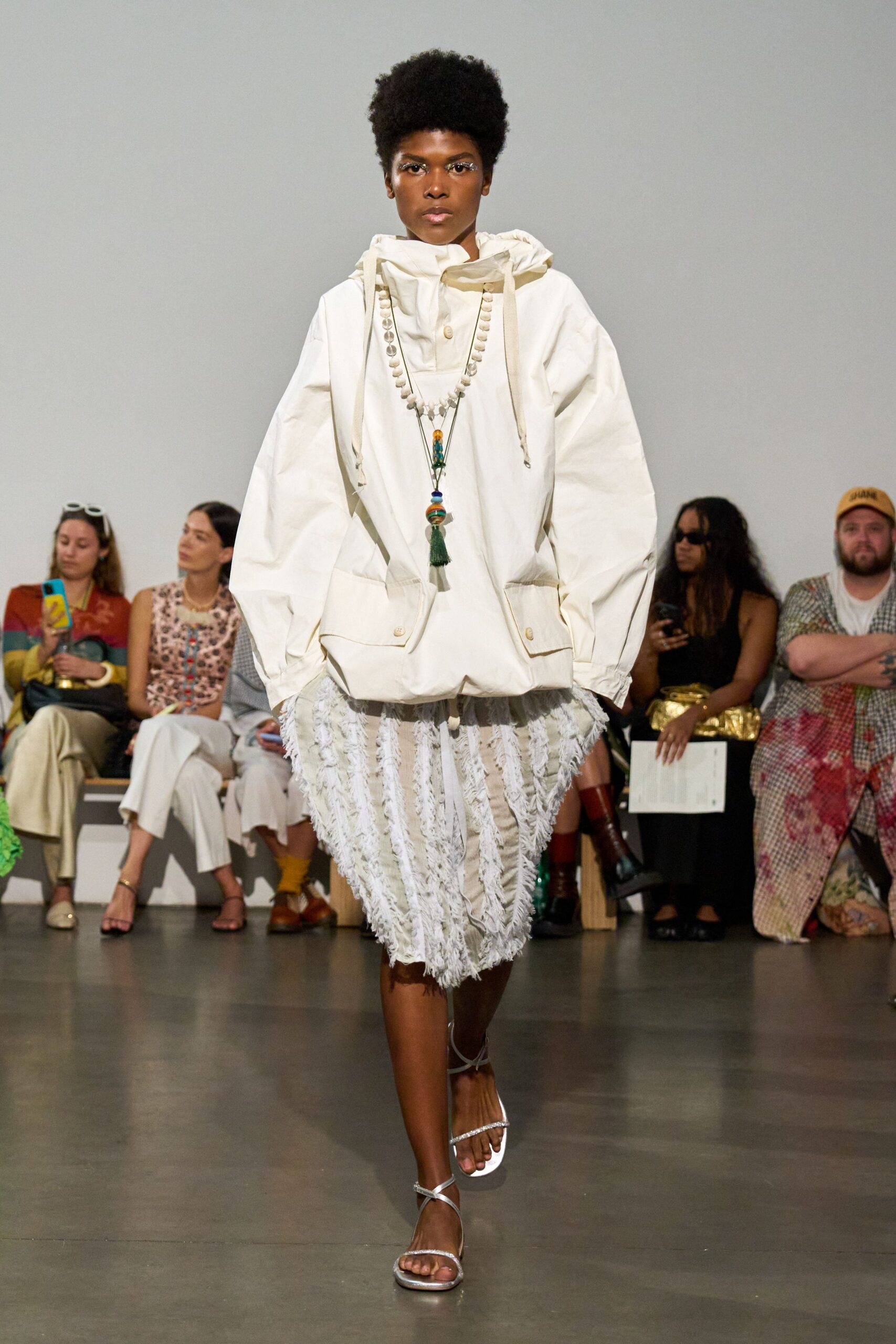 white cotton hooded long-sleeve oversized jacket