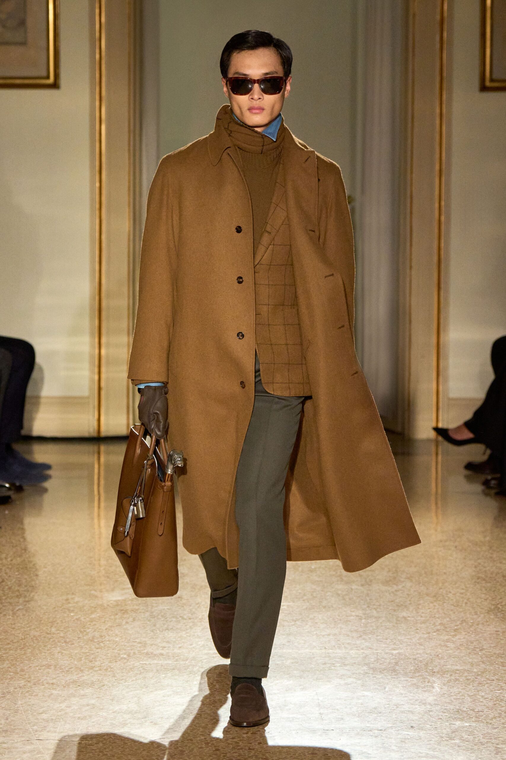 brown wool coat with blazer