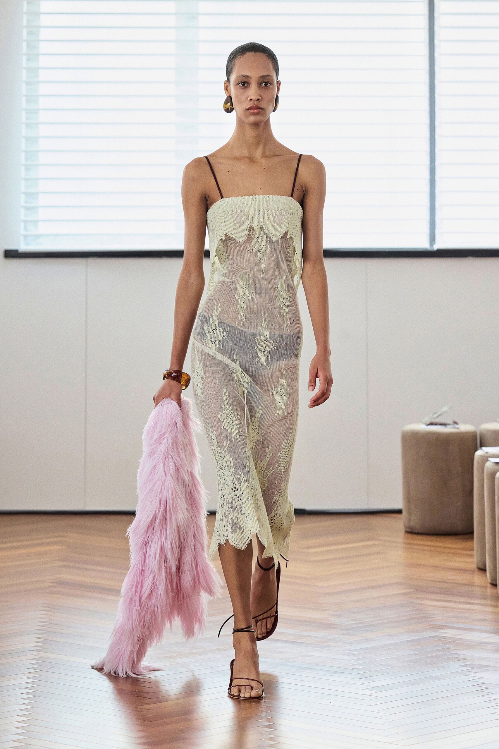 green lace sleeveless v-neck fitted embroidered sheer dress