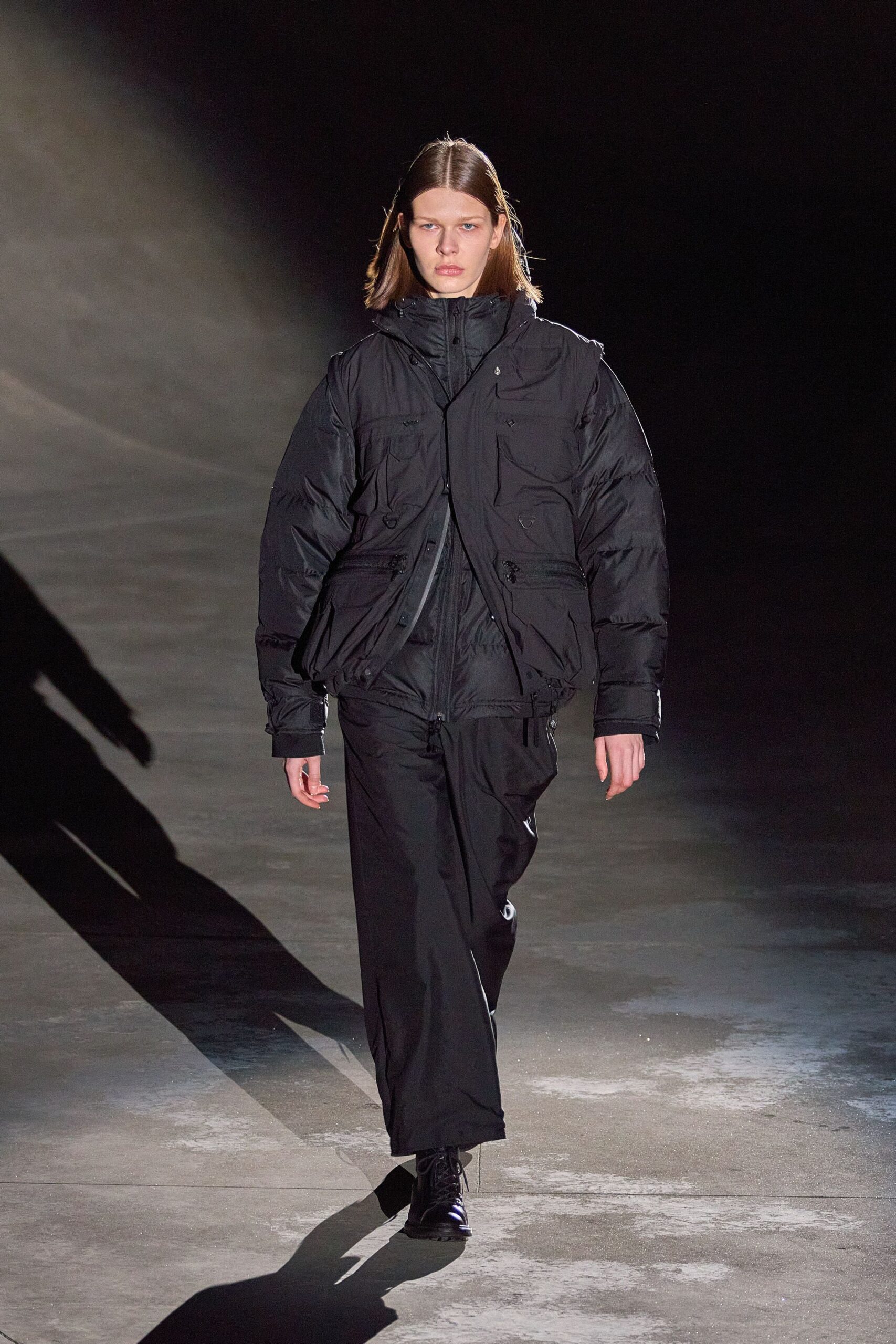 black relaxed jacket and pants