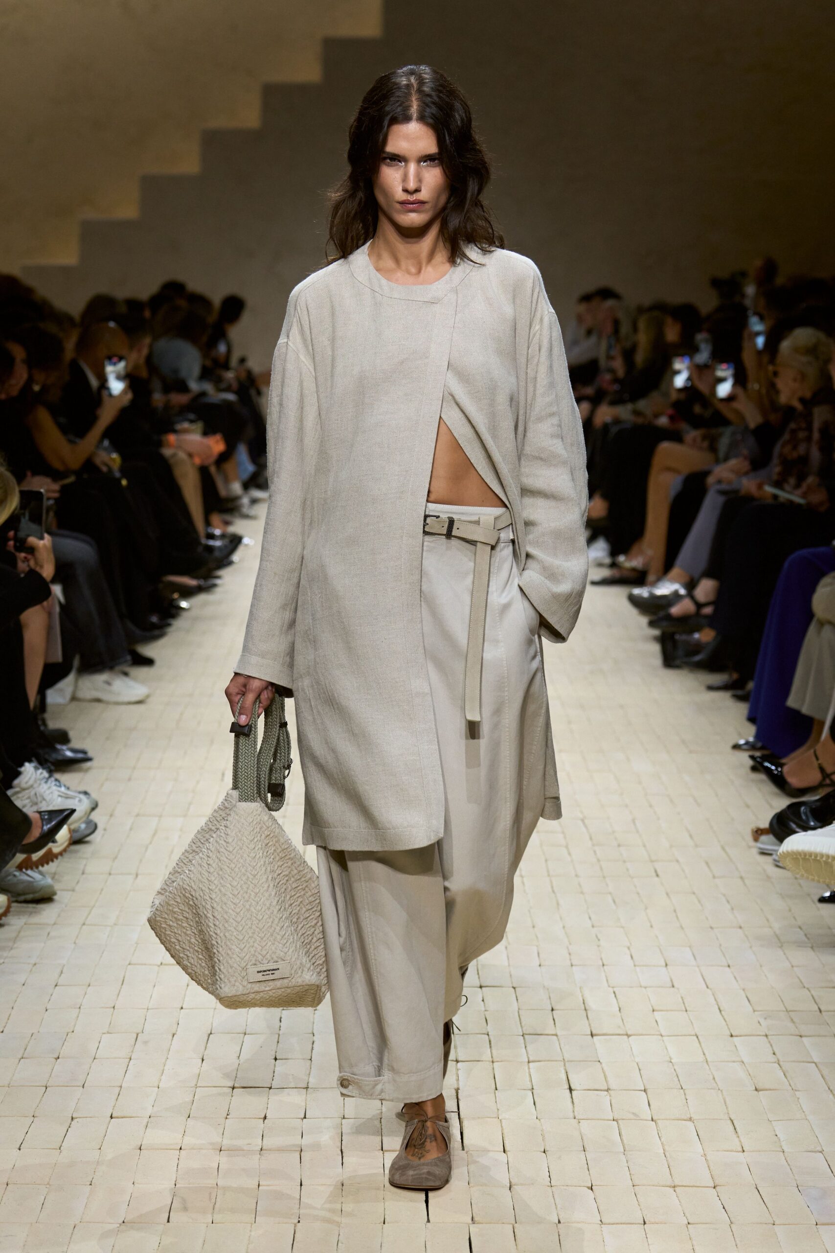 beige linen jacket and pants