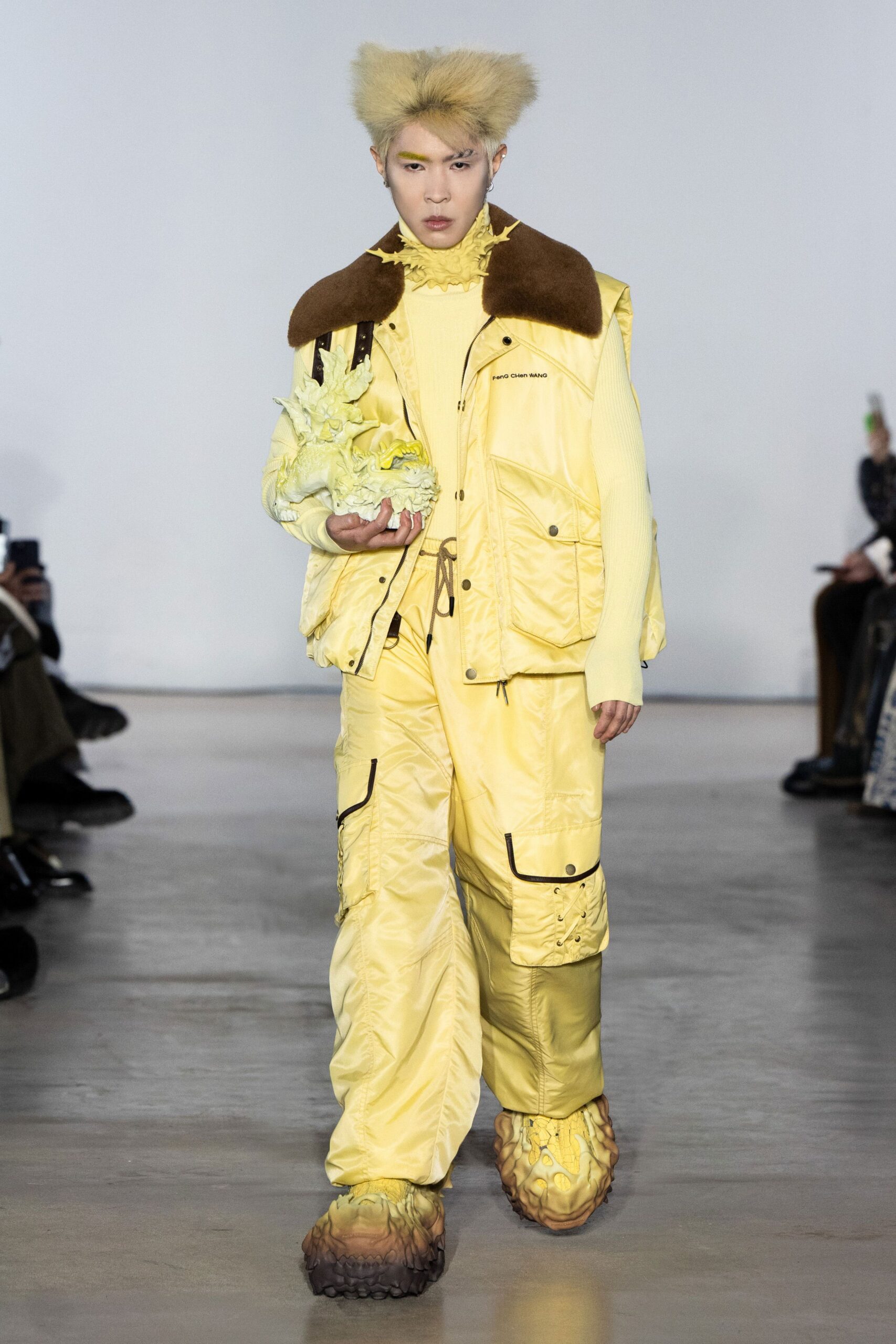 yellow relaxed jacket and pants