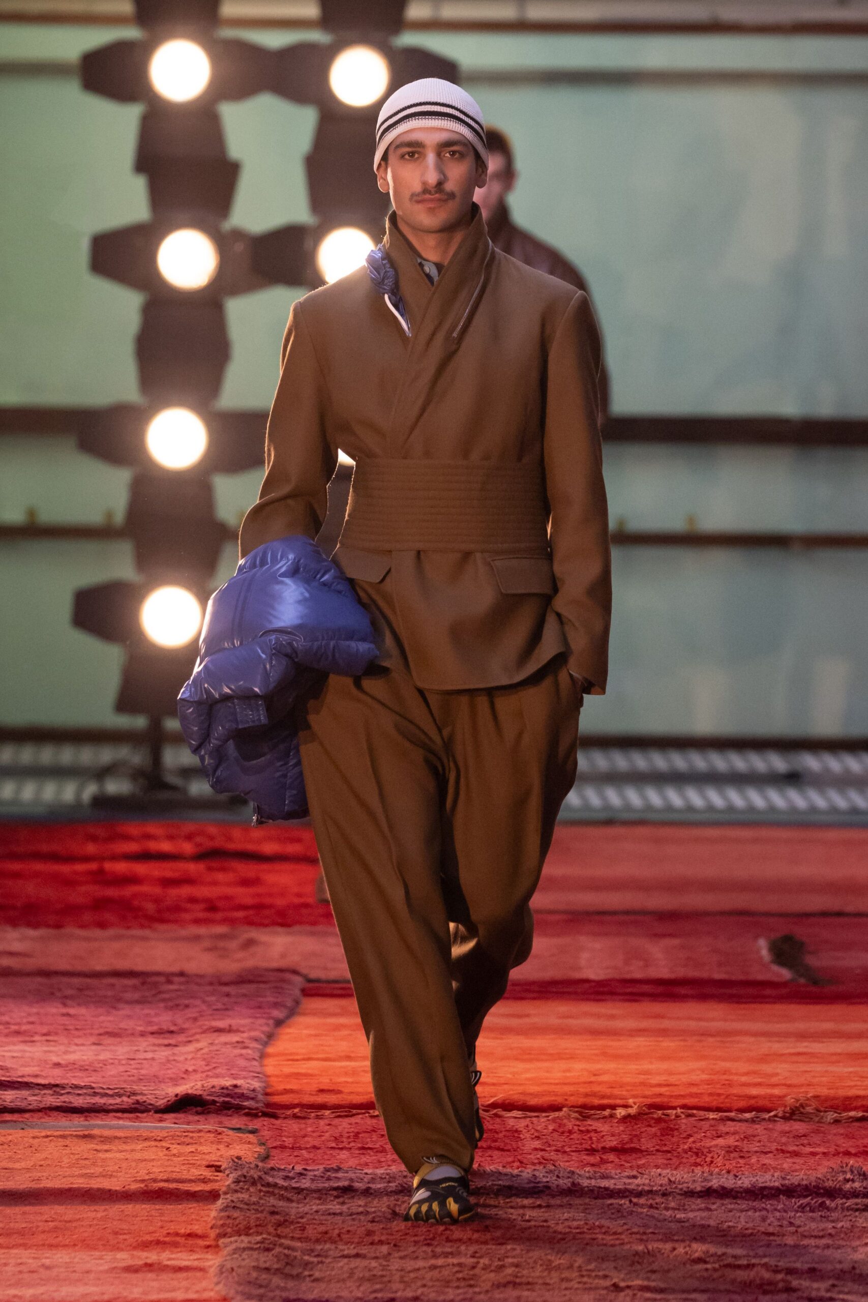 blue jersey relaxed jacket