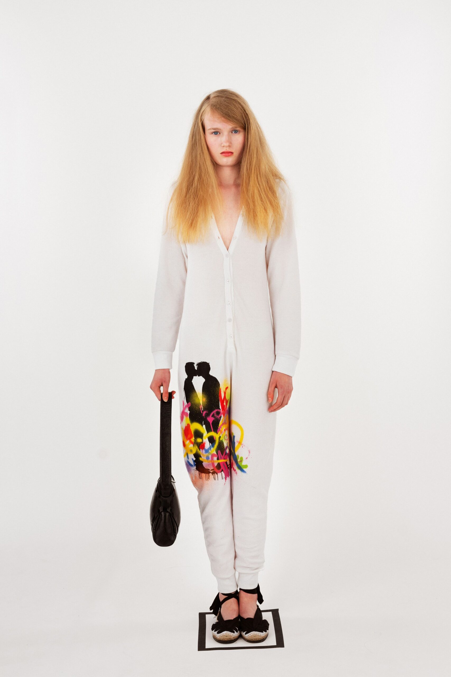 white cotton fitted jumpsuit
