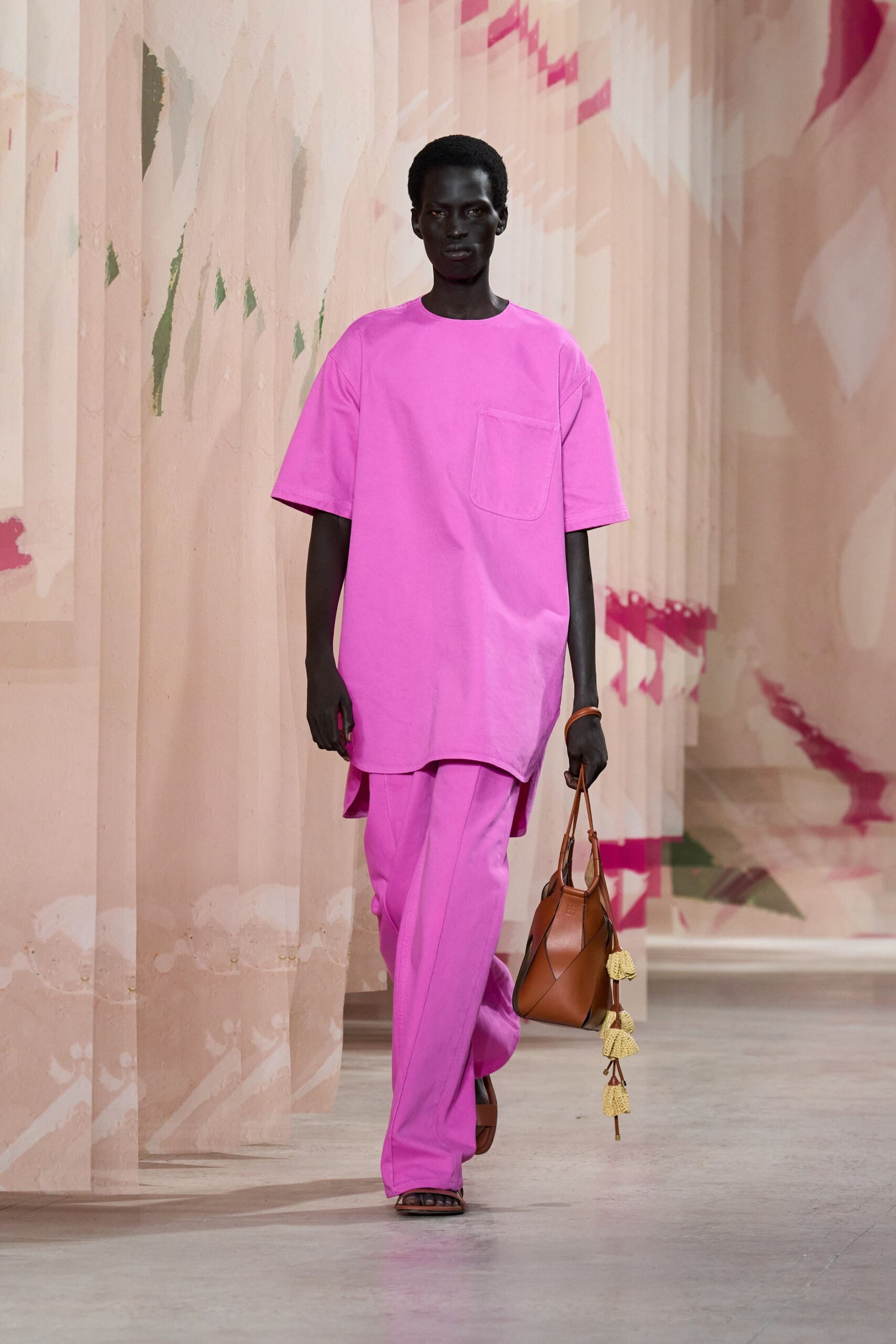 pink relaxed t-shirt and pants