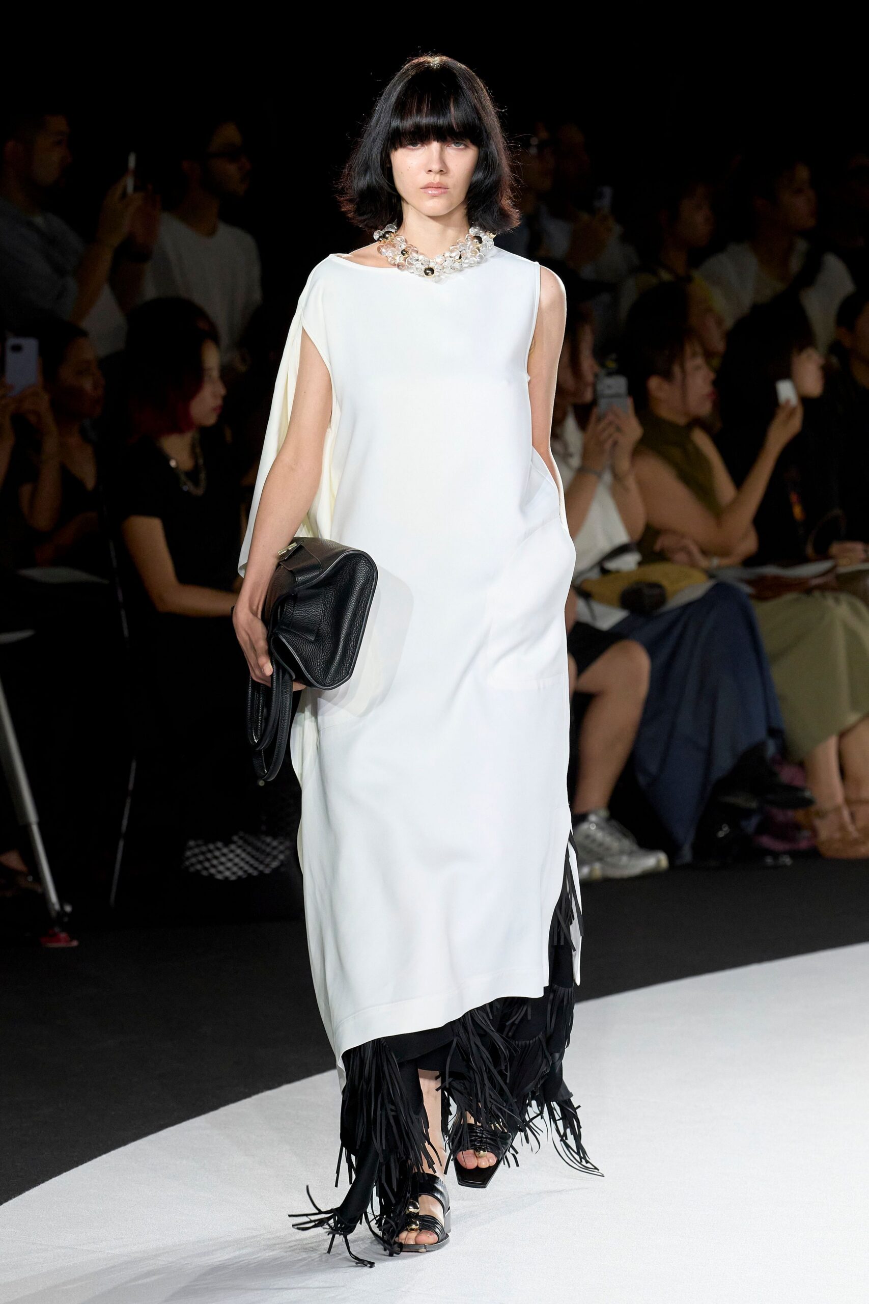 white relaxed sleeveless dress
