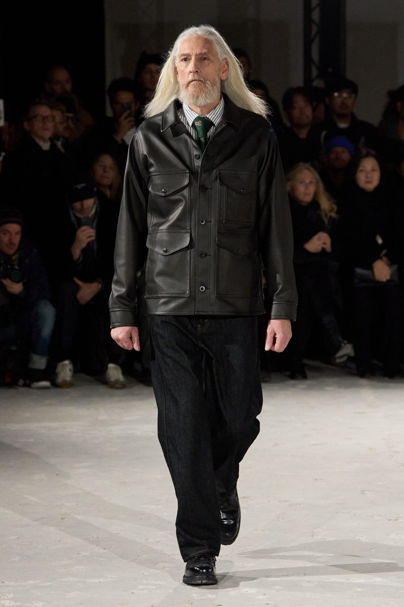 black leather jacket and pants