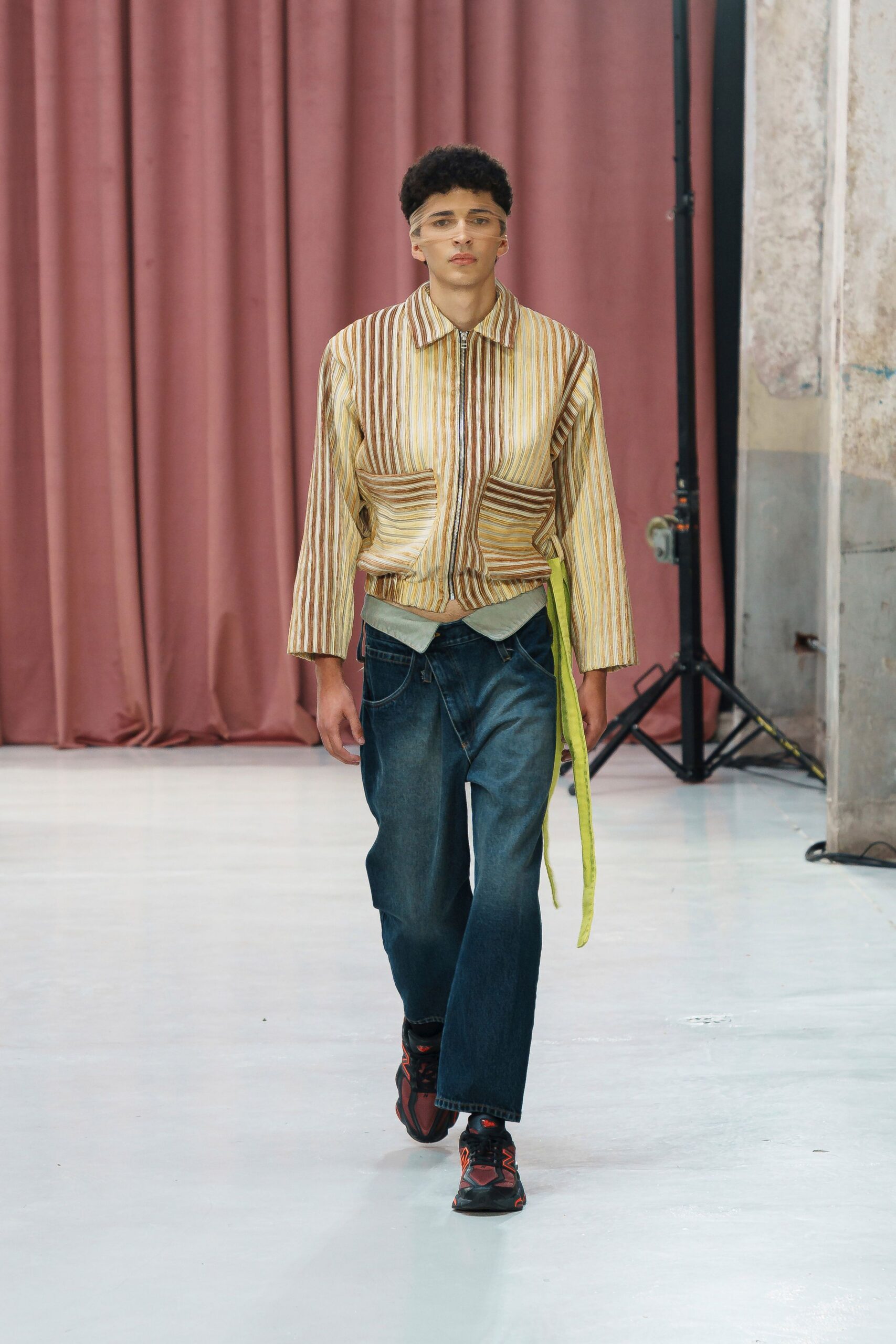 striped shirt relaxed fit pants