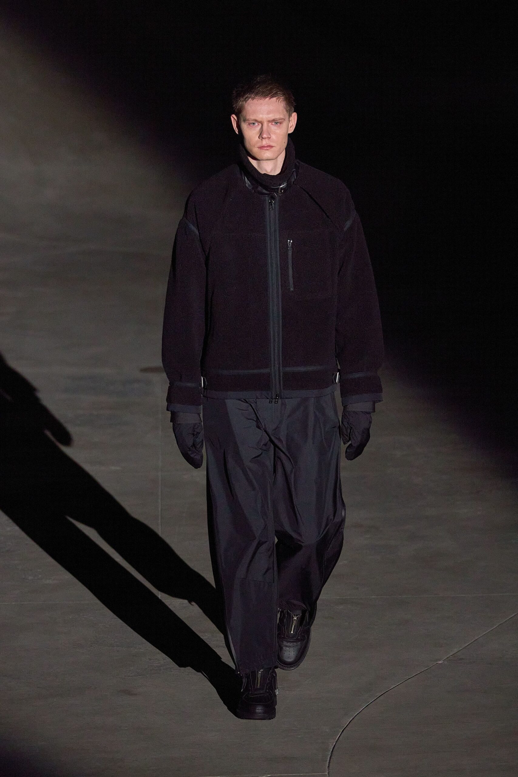 black relaxed jacket and pants
