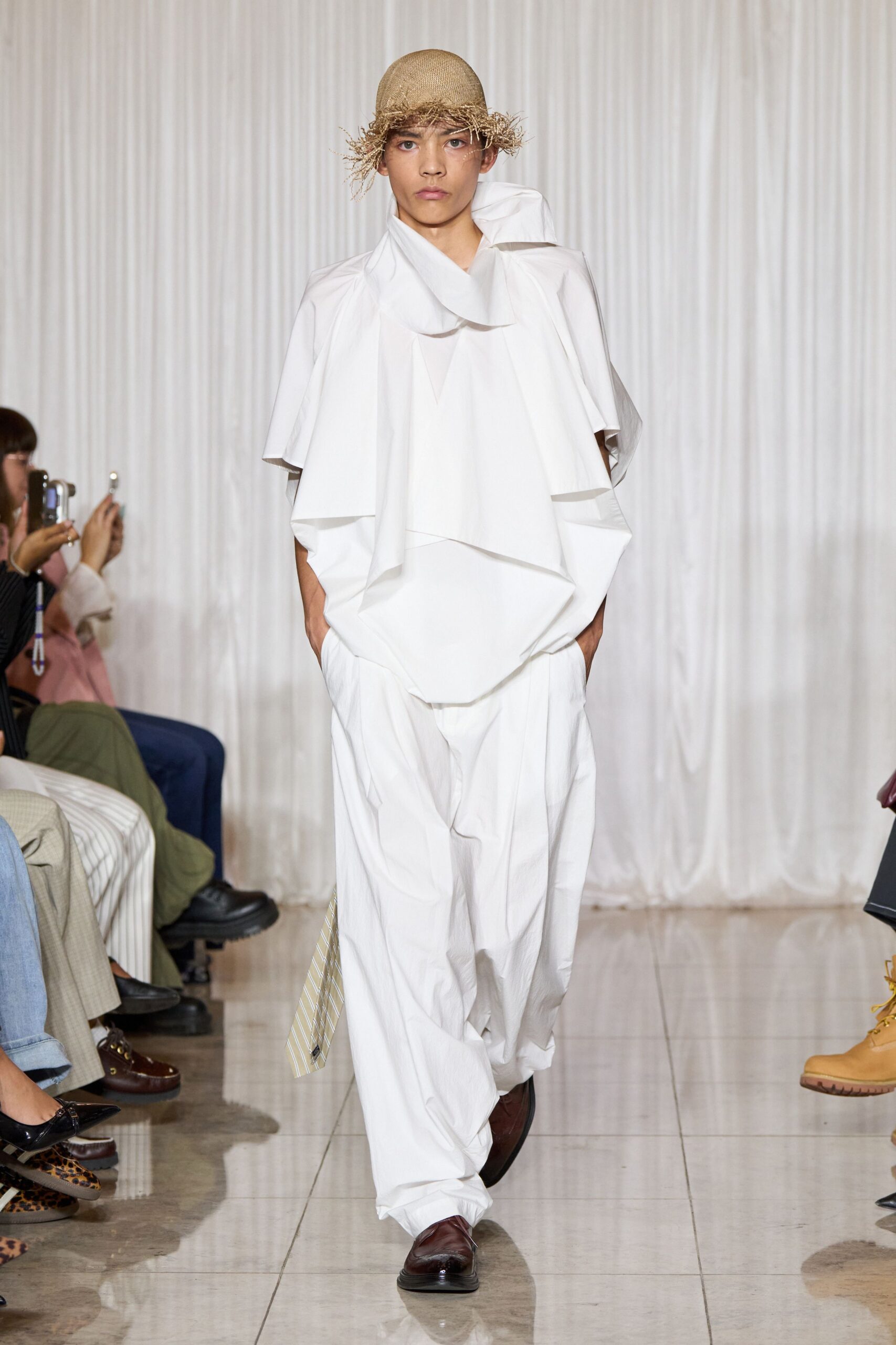 white relaxed top and pants