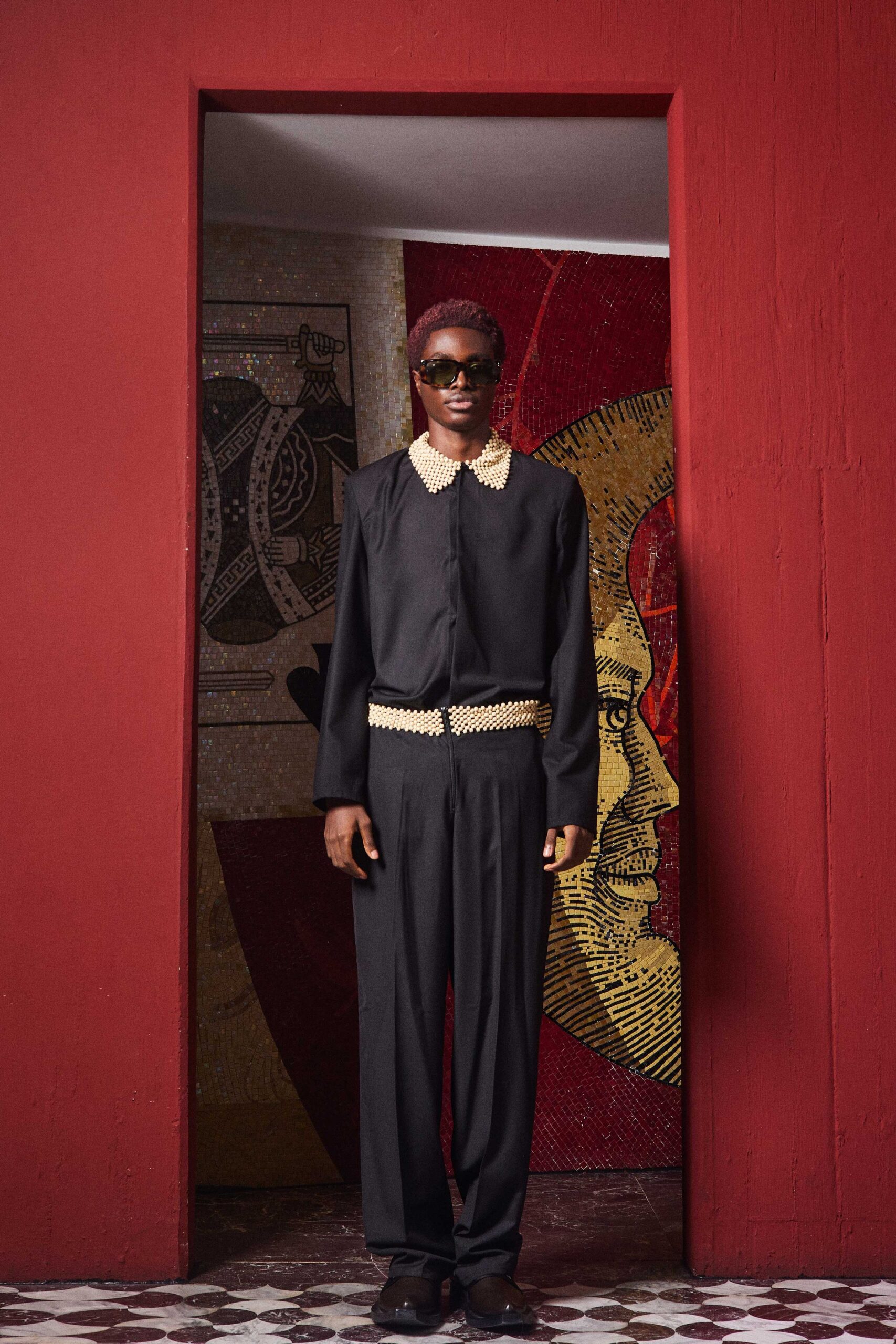 black relaxed shirt and pants