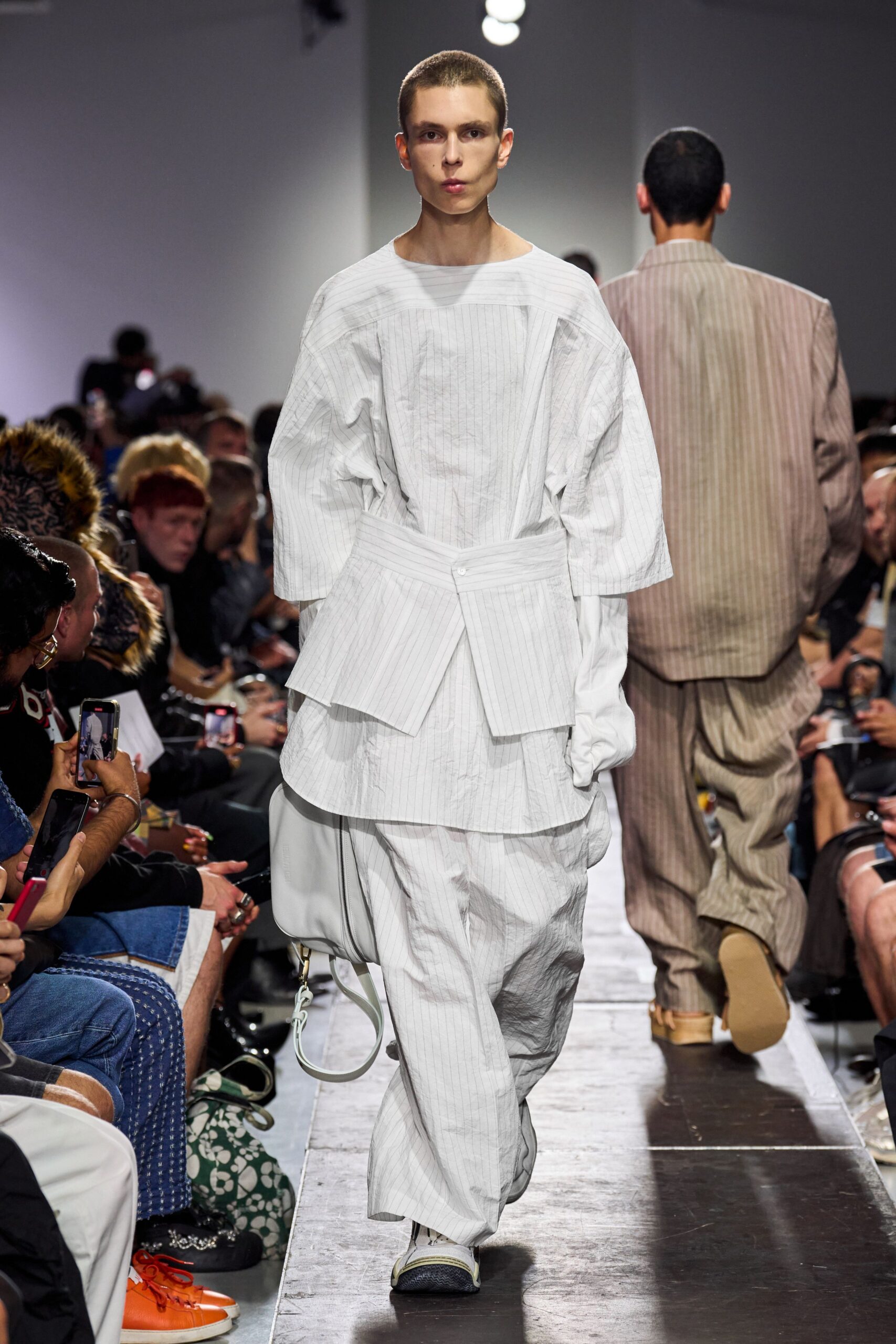 white relaxed top and pants