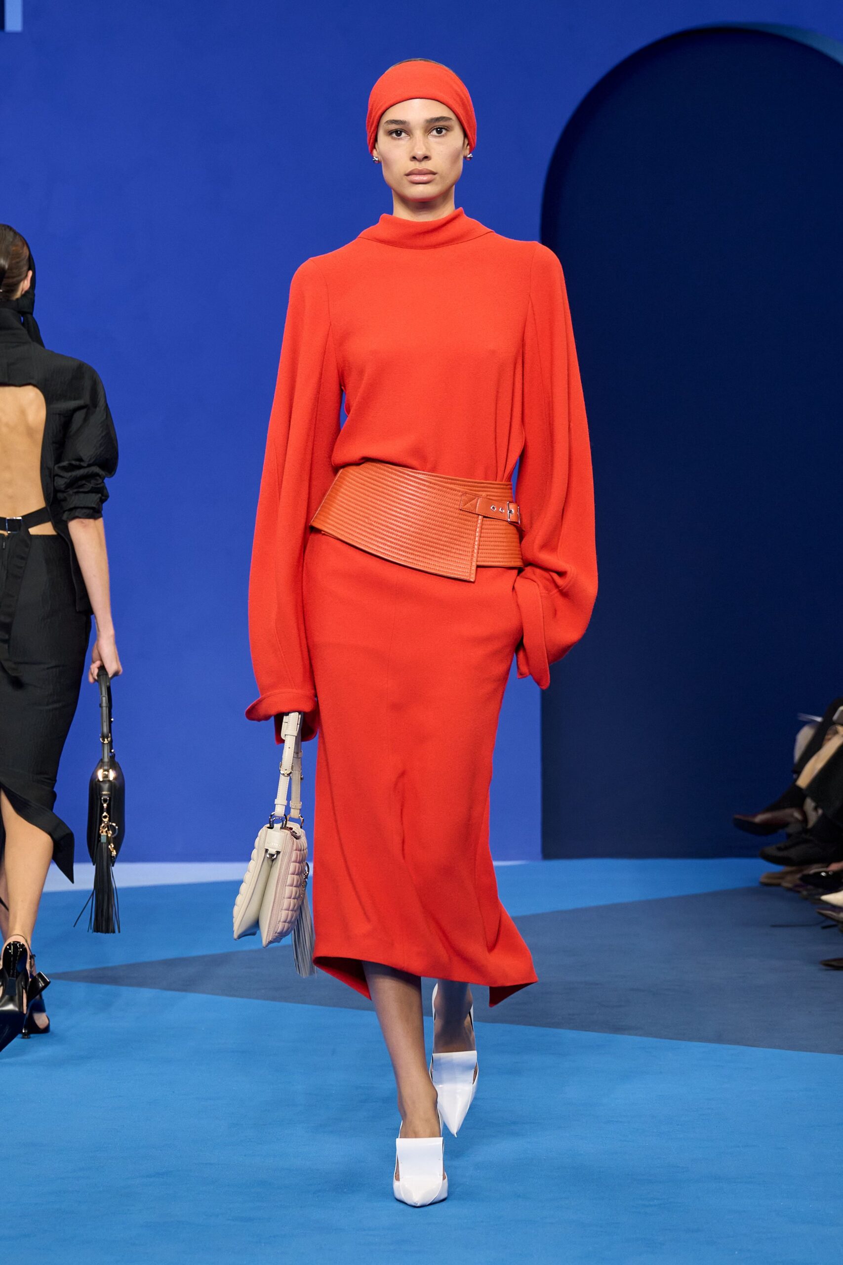red silk hat
