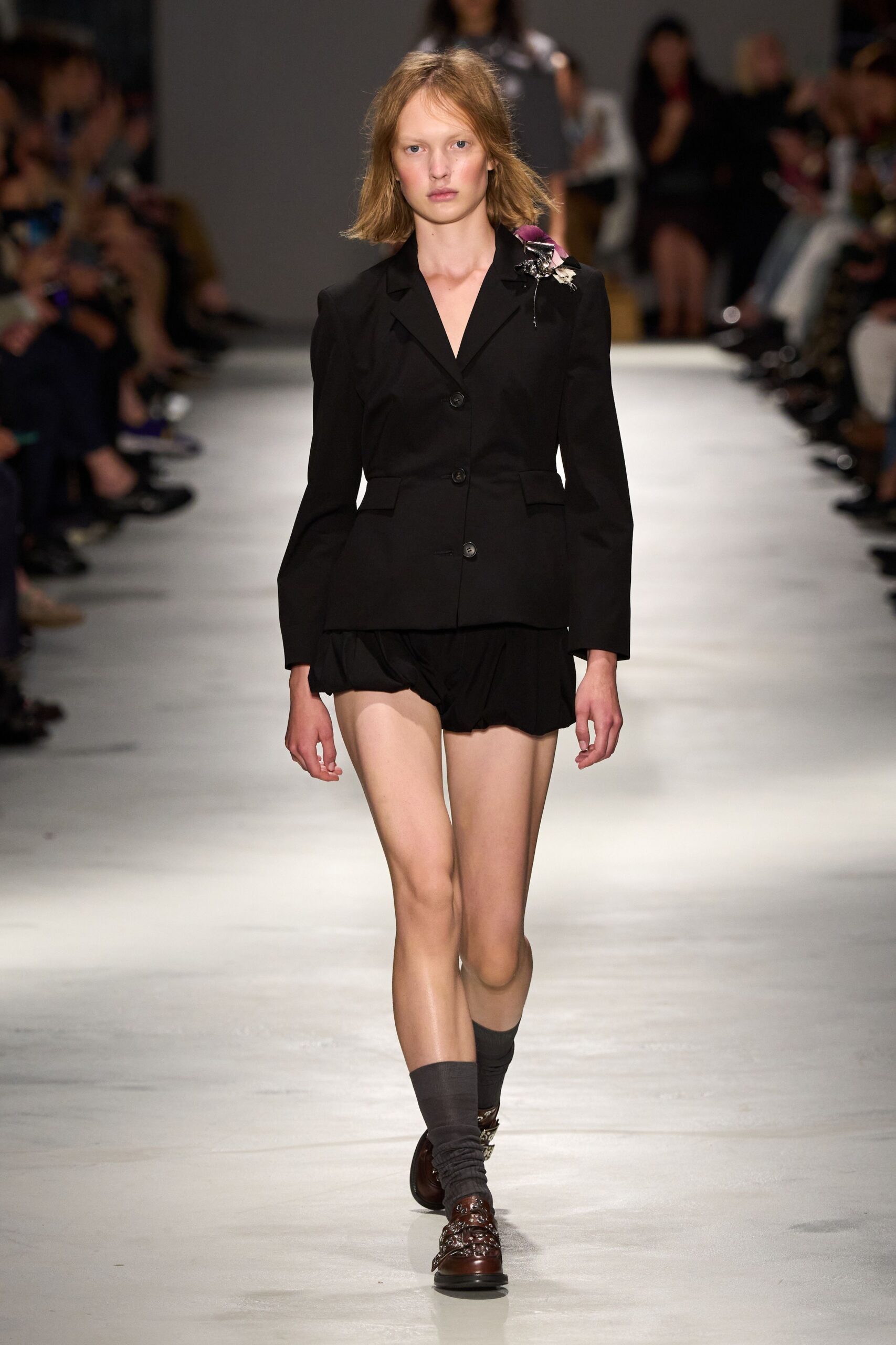 black blazer with shorts