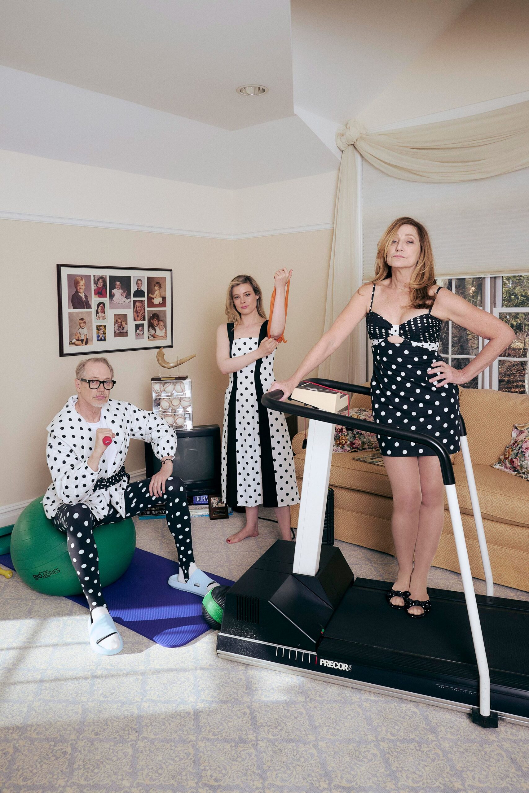 polka-dot dresses and casual wear