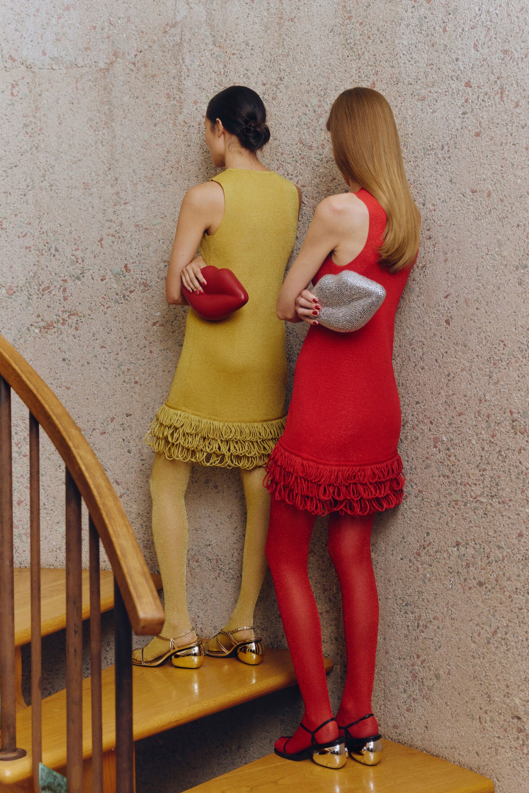 fringed mini dresses with bags