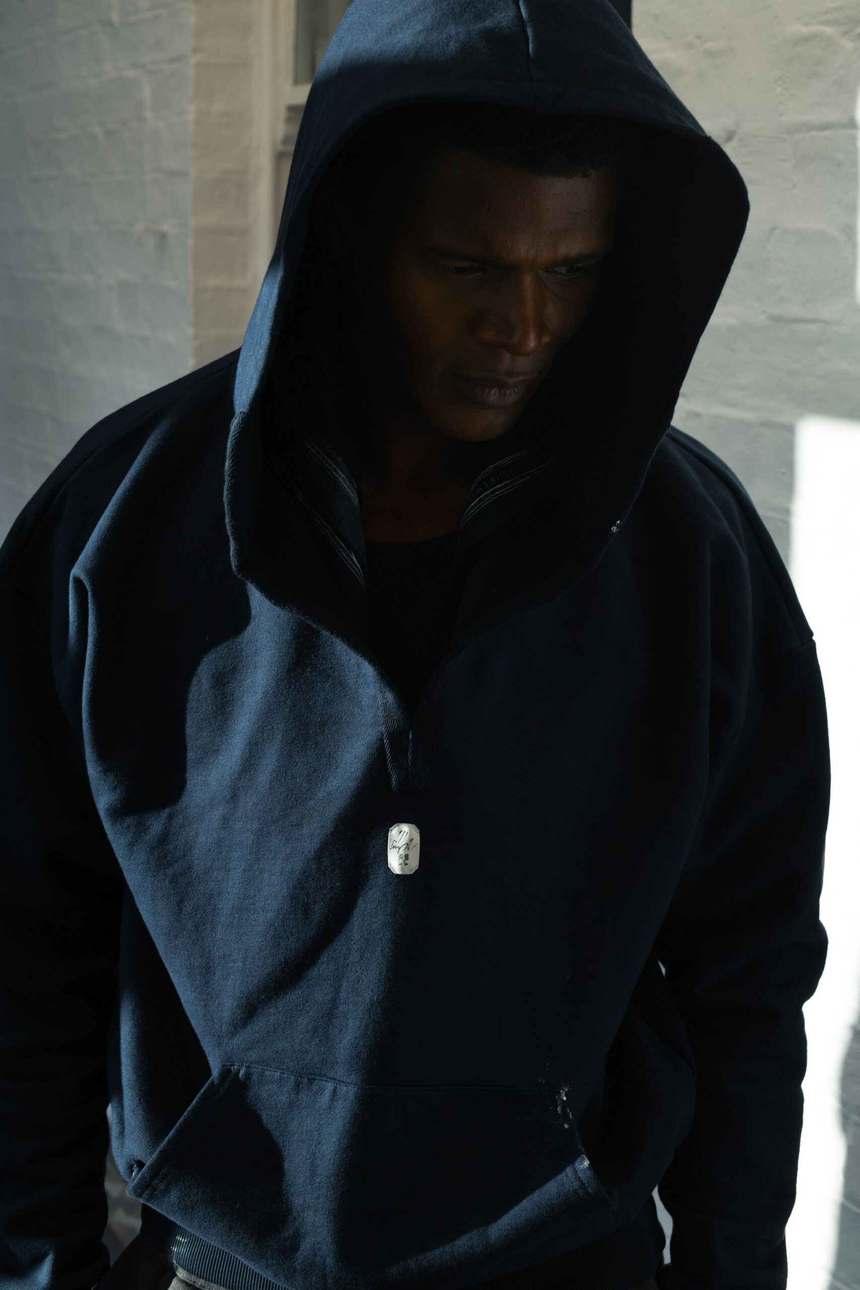 black relaxed hoodie